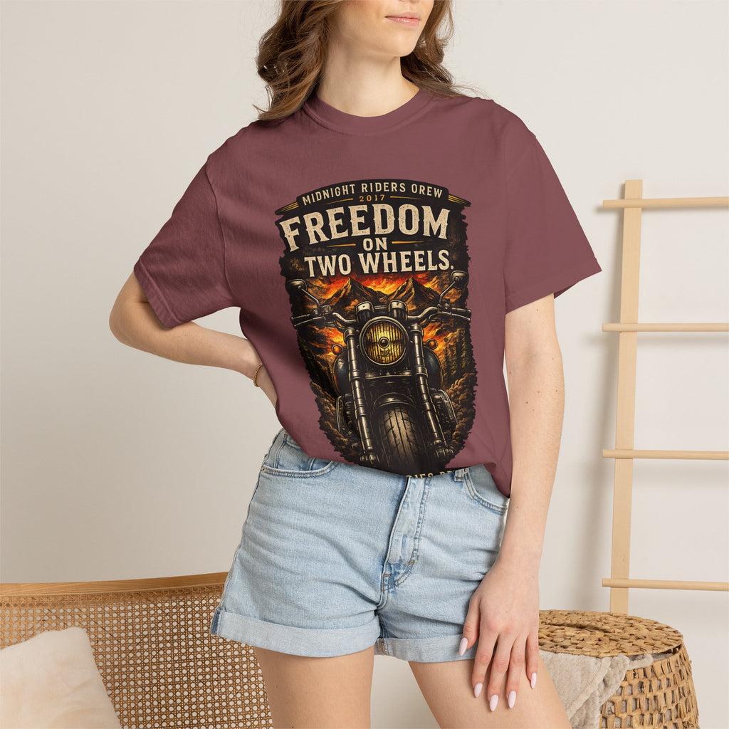T-Shirt - Freedom on Two Wheels  Leave Worries Behind