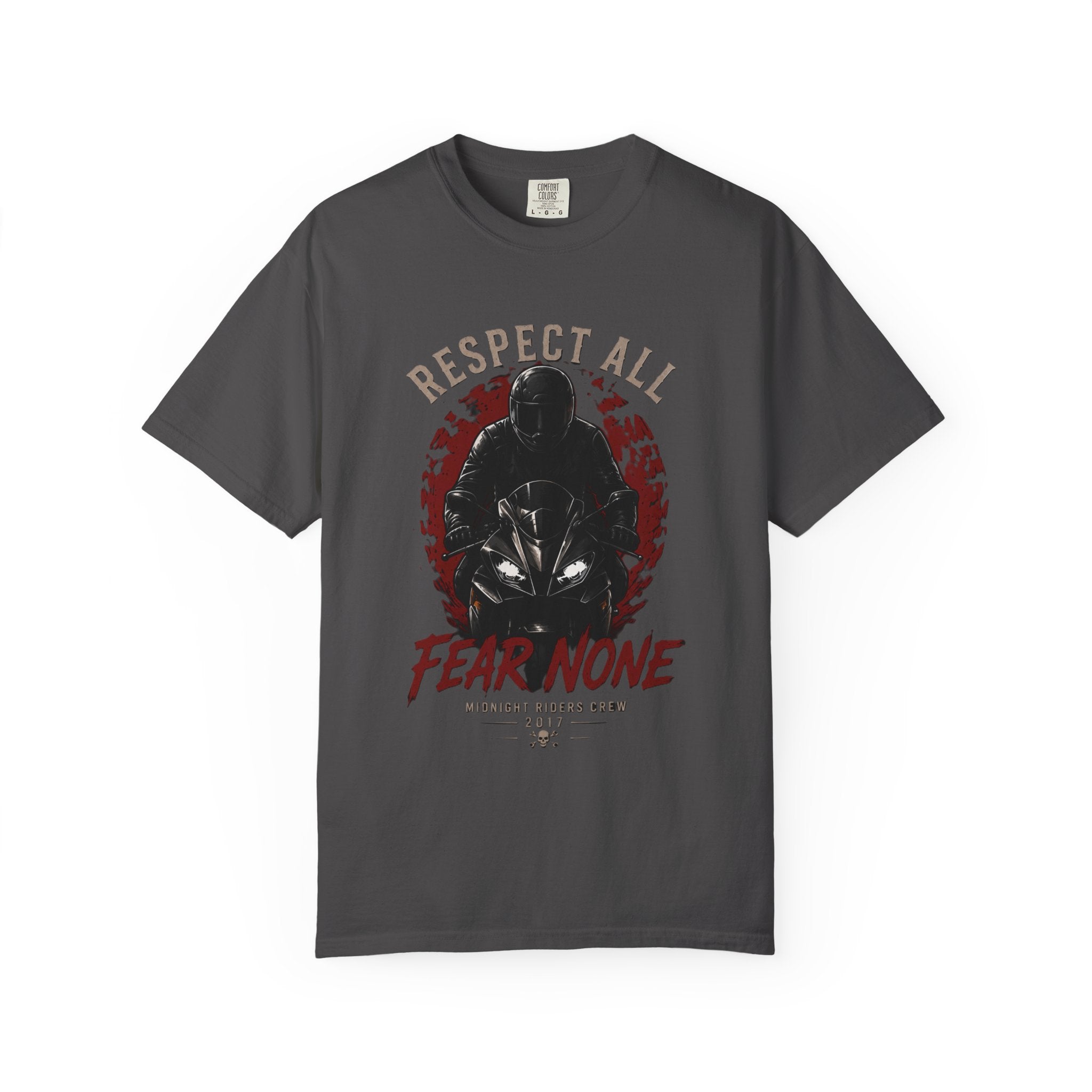 Graphic Motorcycle T-Shirt - Respect All  Fear None Bikershirt Men Woman