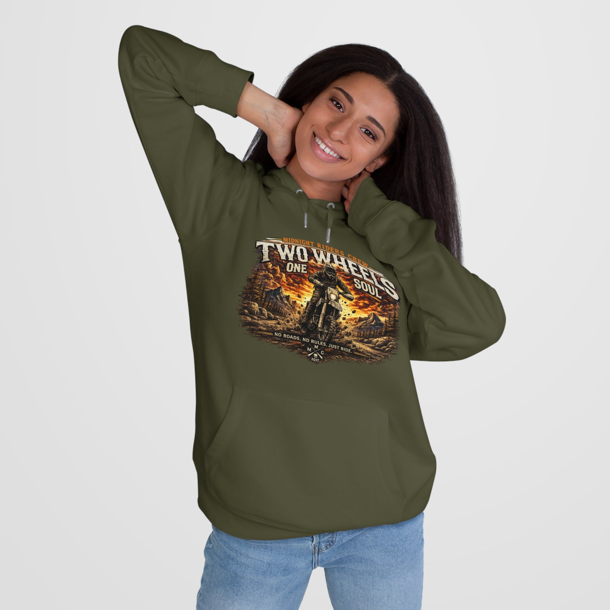 Personalisierter Hoodie - Two Wheels, One Soul