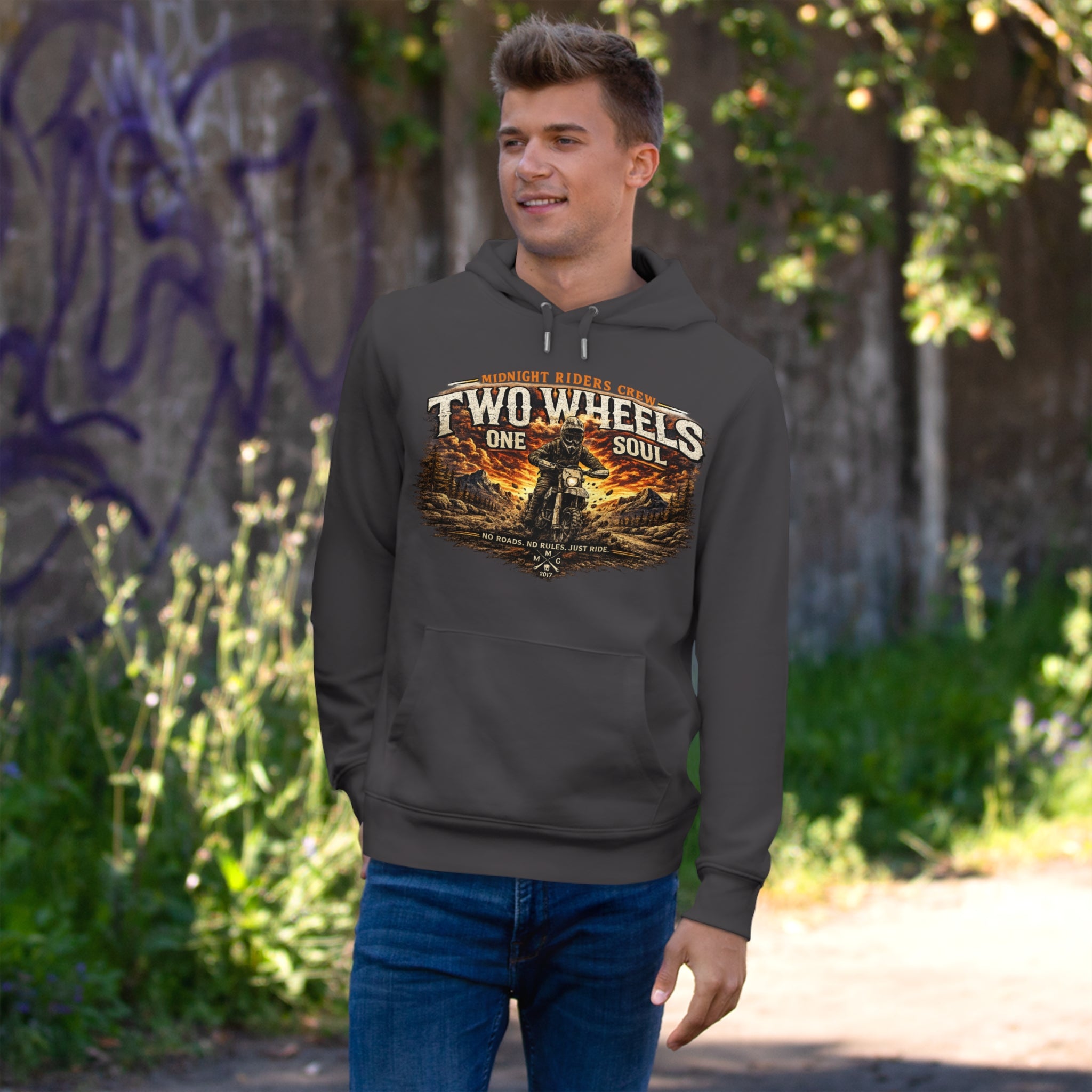 Personalisierter Hoodie - Two Wheels, One Soul