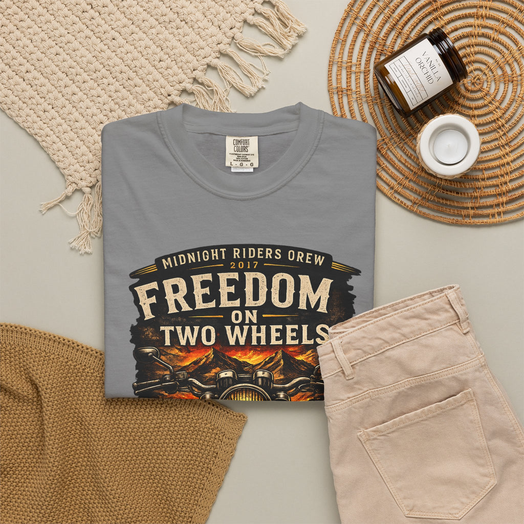 T-Shirt - Freedom on Two Wheels  Leave Worries Behind