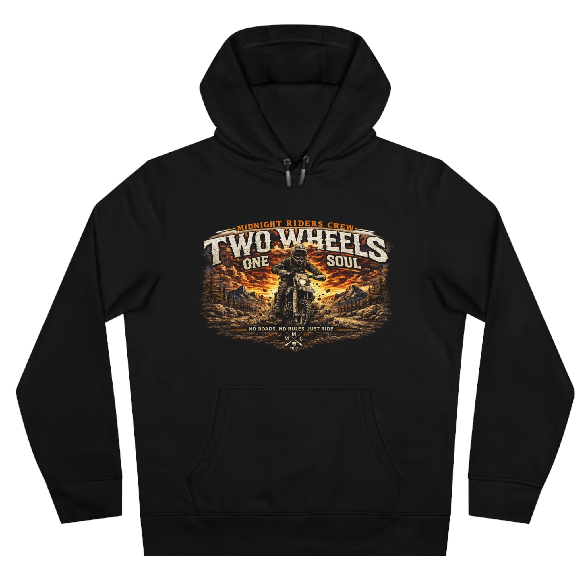 Hoodie - Two Wheels  One Soul