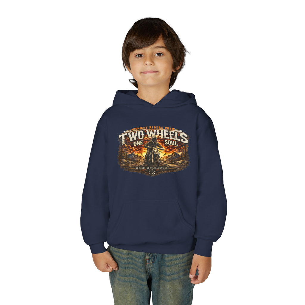 Personalisierter Kinder Hoodie - Two Wheels One Soul