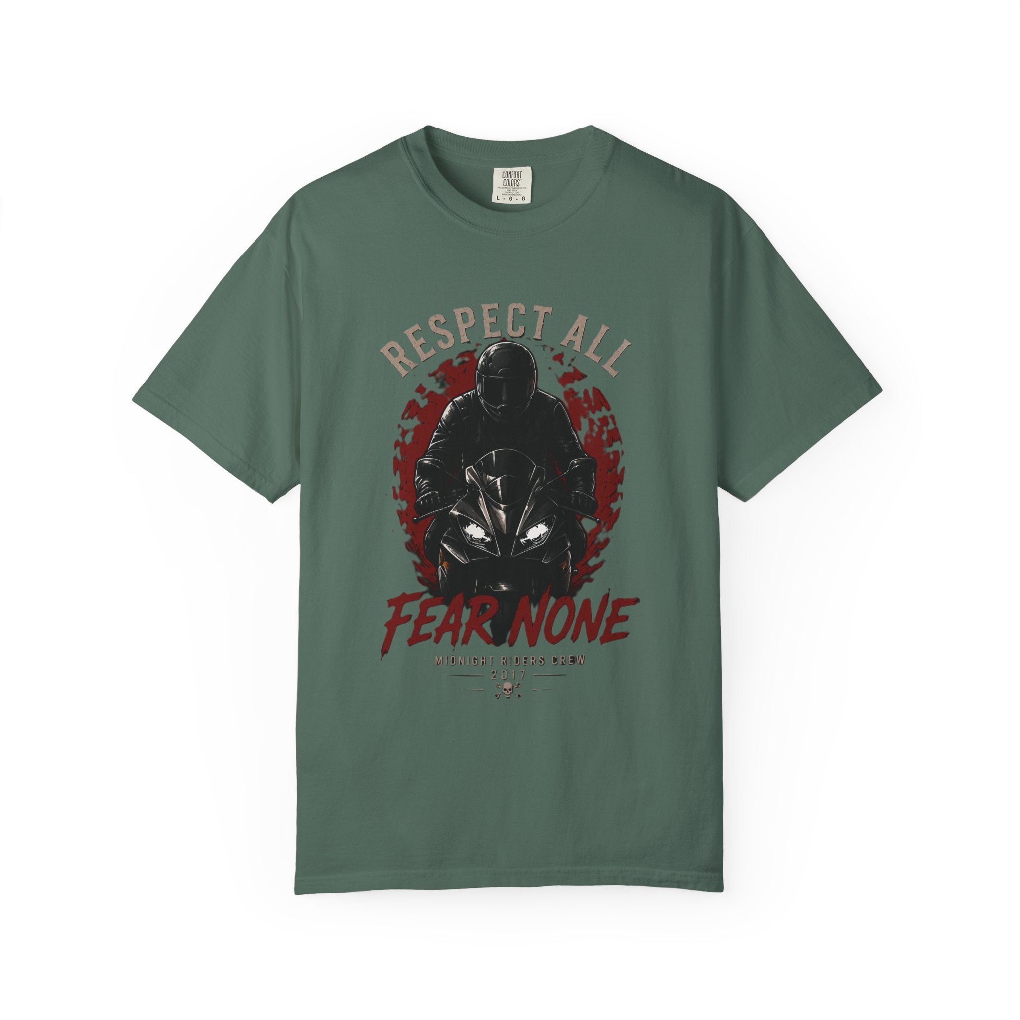 Graphic Motorcycle T-Shirt - Respect All  Fear None Bikershirt Men Woman