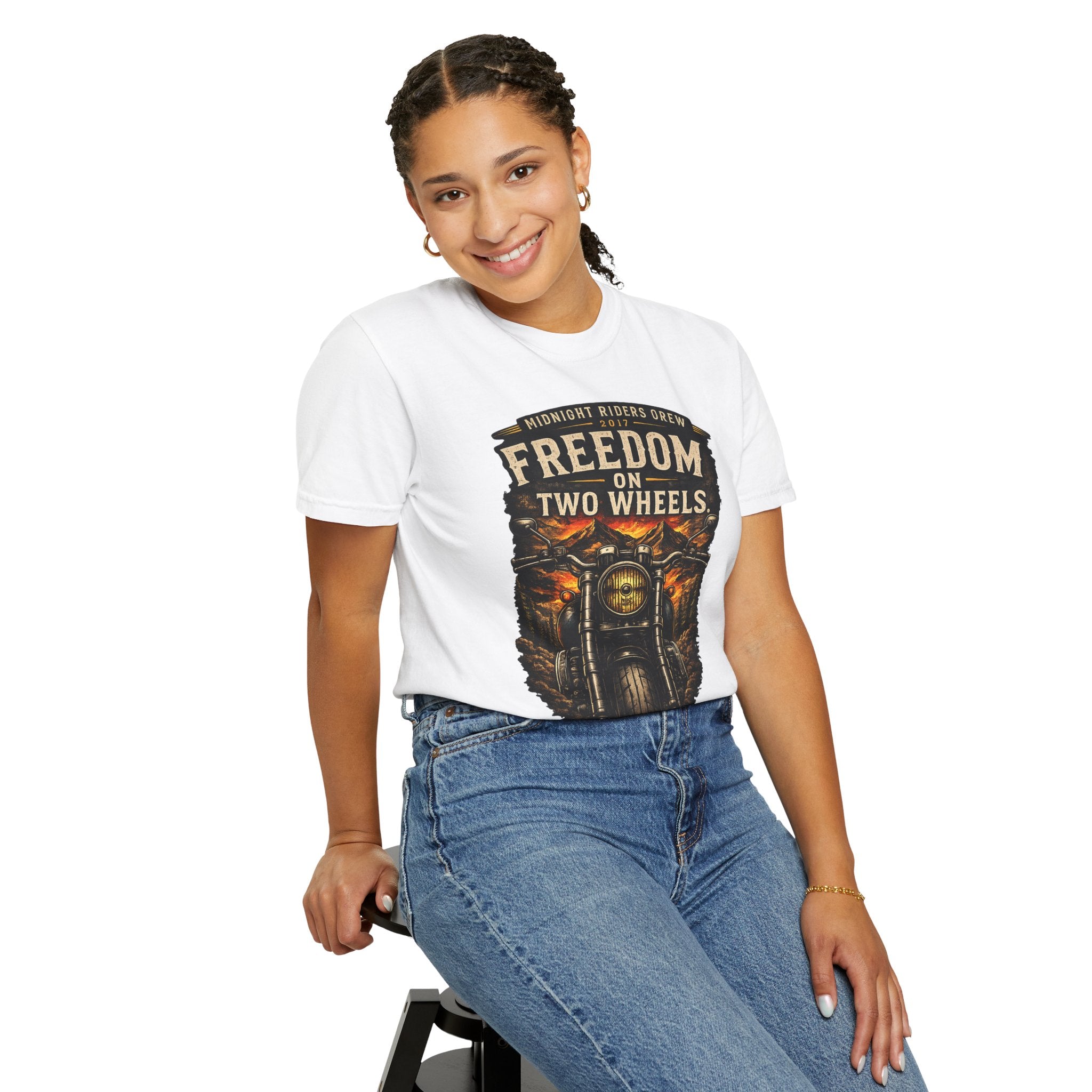 T-Shirt - Freedom on Two Wheels  Leave Worries Behind