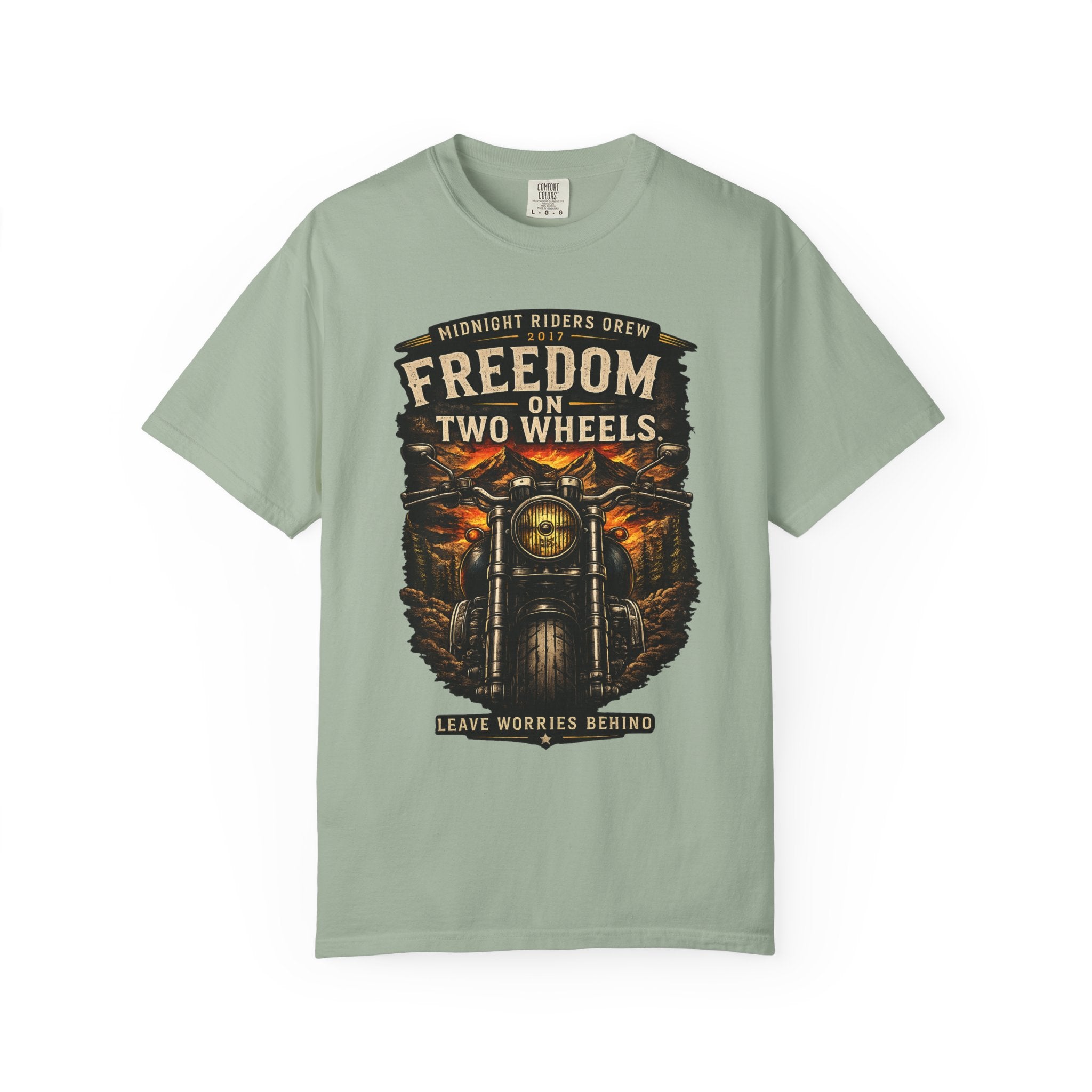 T-Shirt - Freedom on Two Wheels  Leave Worries Behind