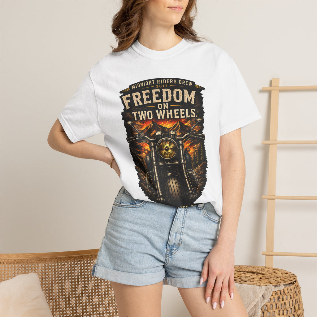 T-Shirt - Freedom on Two Wheels  Leave Worries Behind