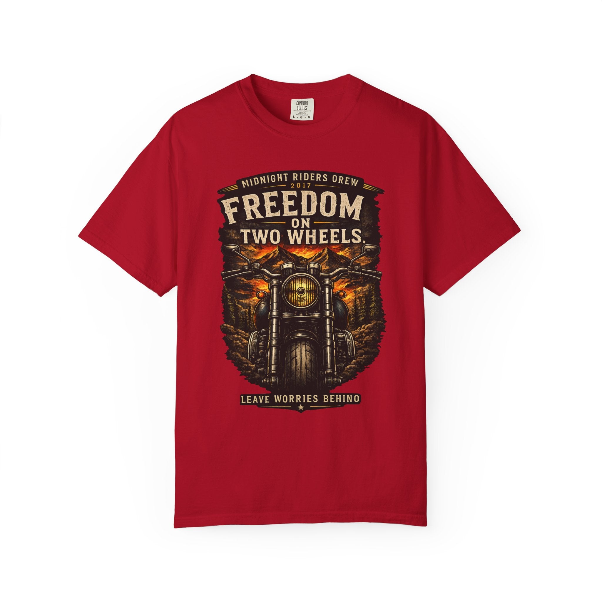 T-Shirt - Freedom on Two Wheels  Leave Worries Behind