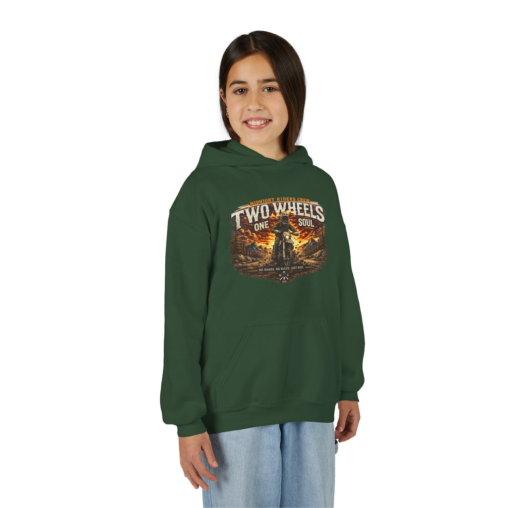 Personalisierter Kinder Hoodie - Two Wheels One Soul