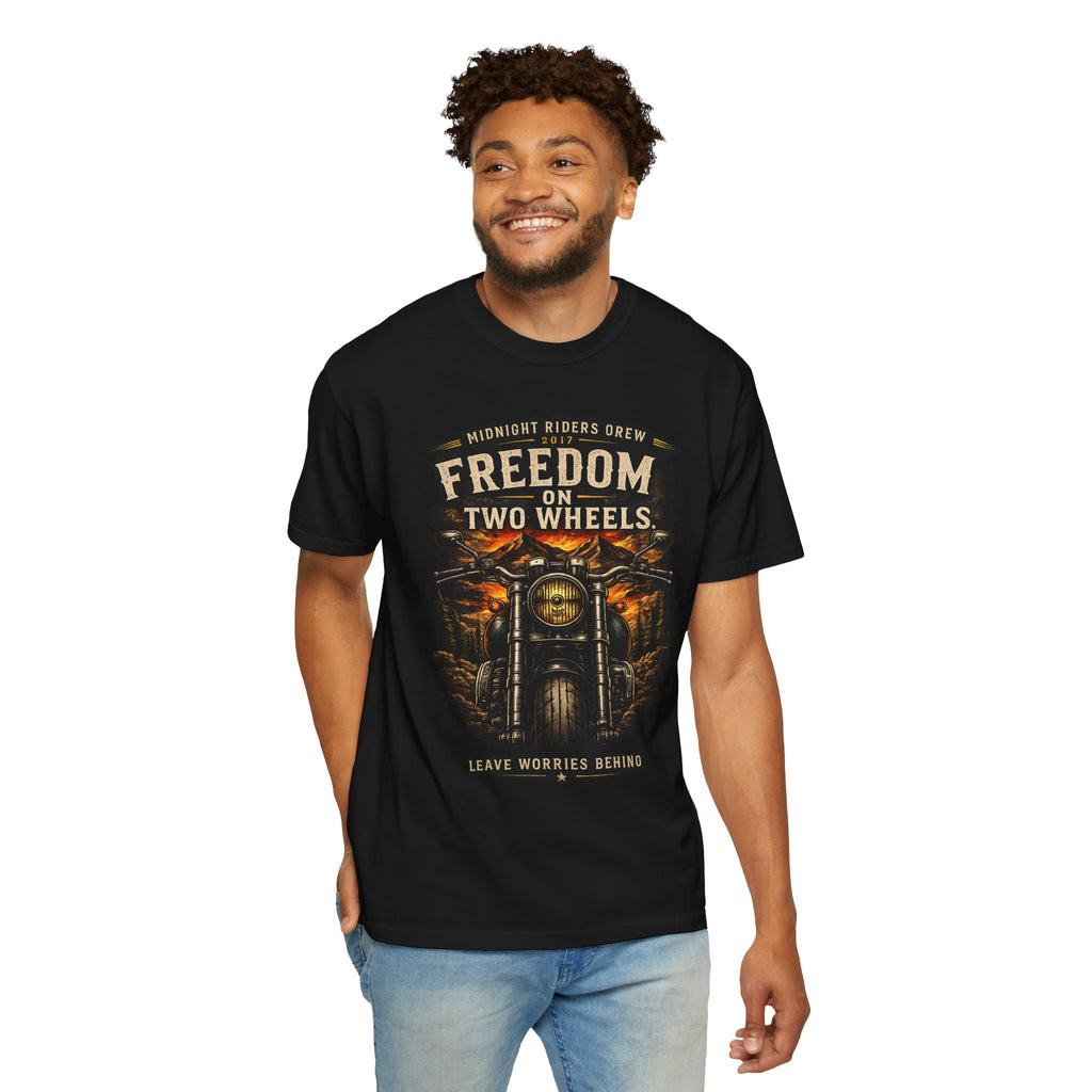 T-Shirt - Freedom on Two Wheels  Leave Worries Behind