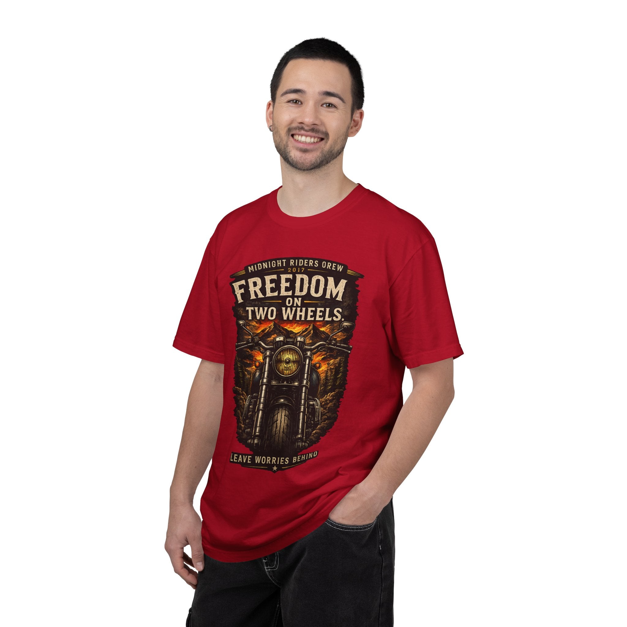 T-Shirt - Freedom on Two Wheels  Leave Worries Behind