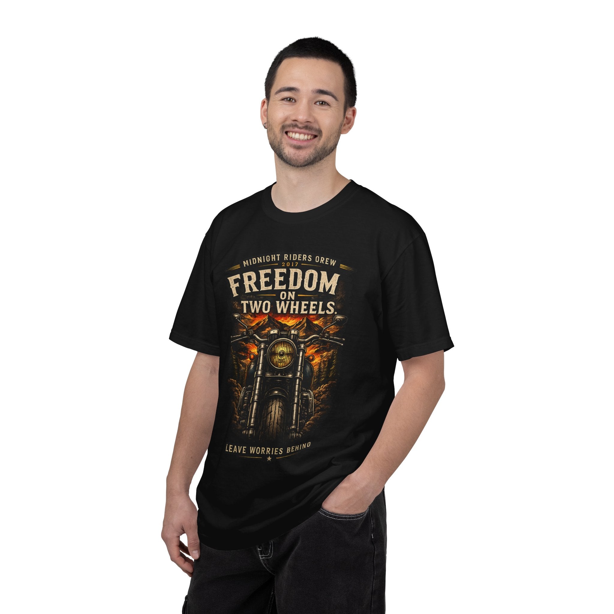 T-Shirt - Freedom on Two Wheels  Leave Worries Behind