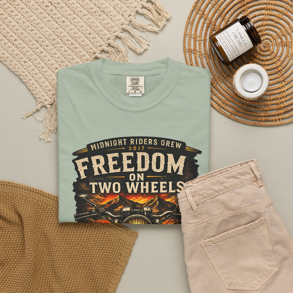 T-Shirt - Freedom on Two Wheels  Leave Worries Behind