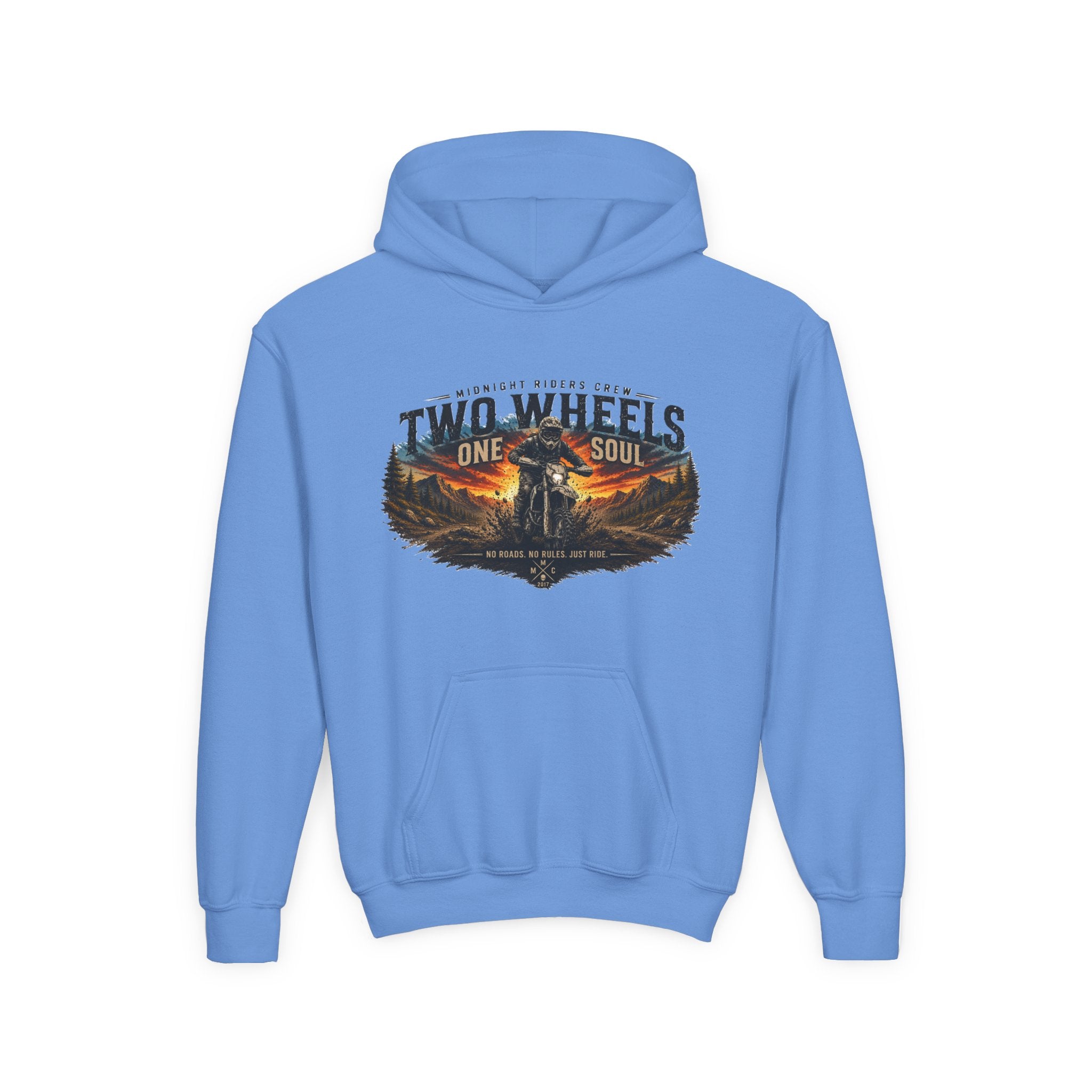 Personalisierter Kinder Hoodie - Two Wheels One Soul