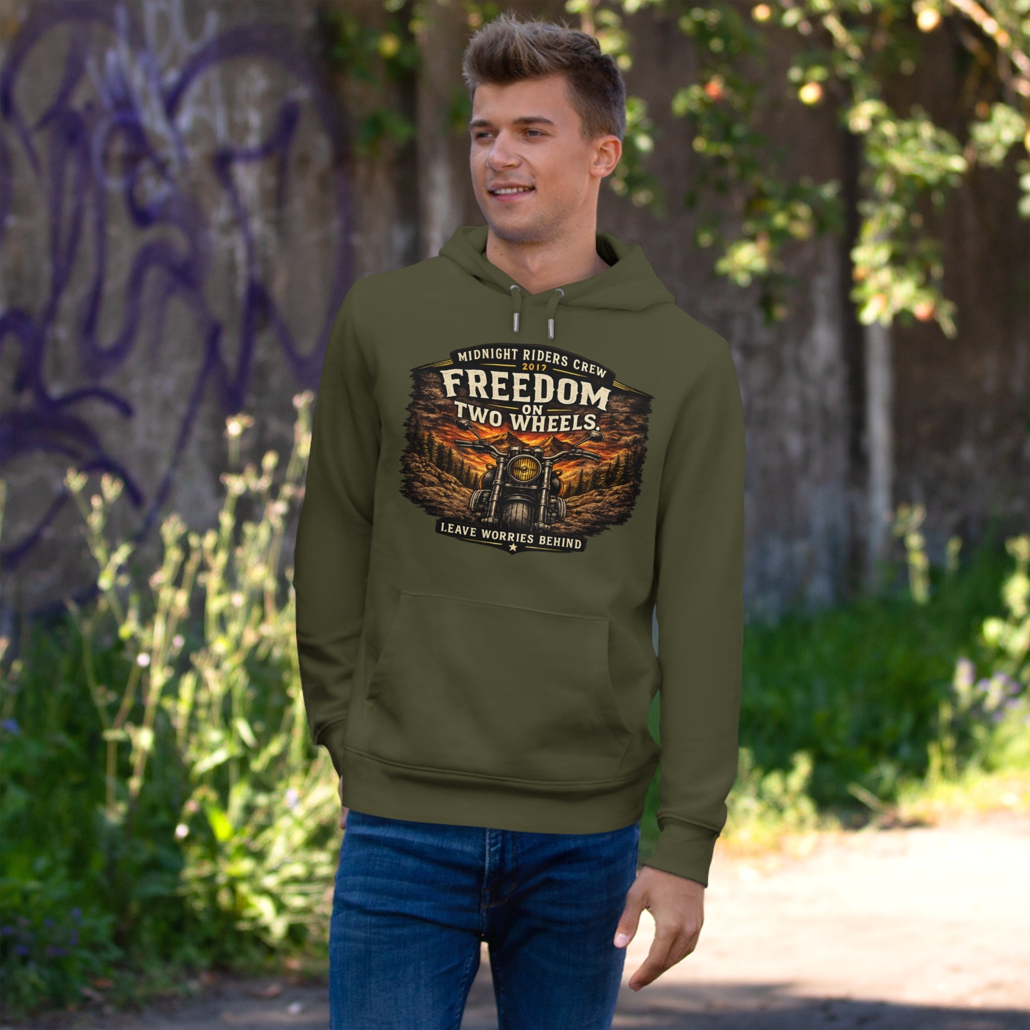 Personalisierter Hoodie - Two Wheels  One Soul