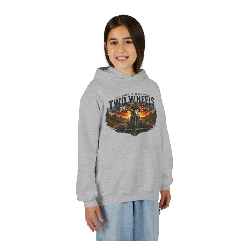 Personalisierter Kinder Hoodie - Two Wheels One Soul