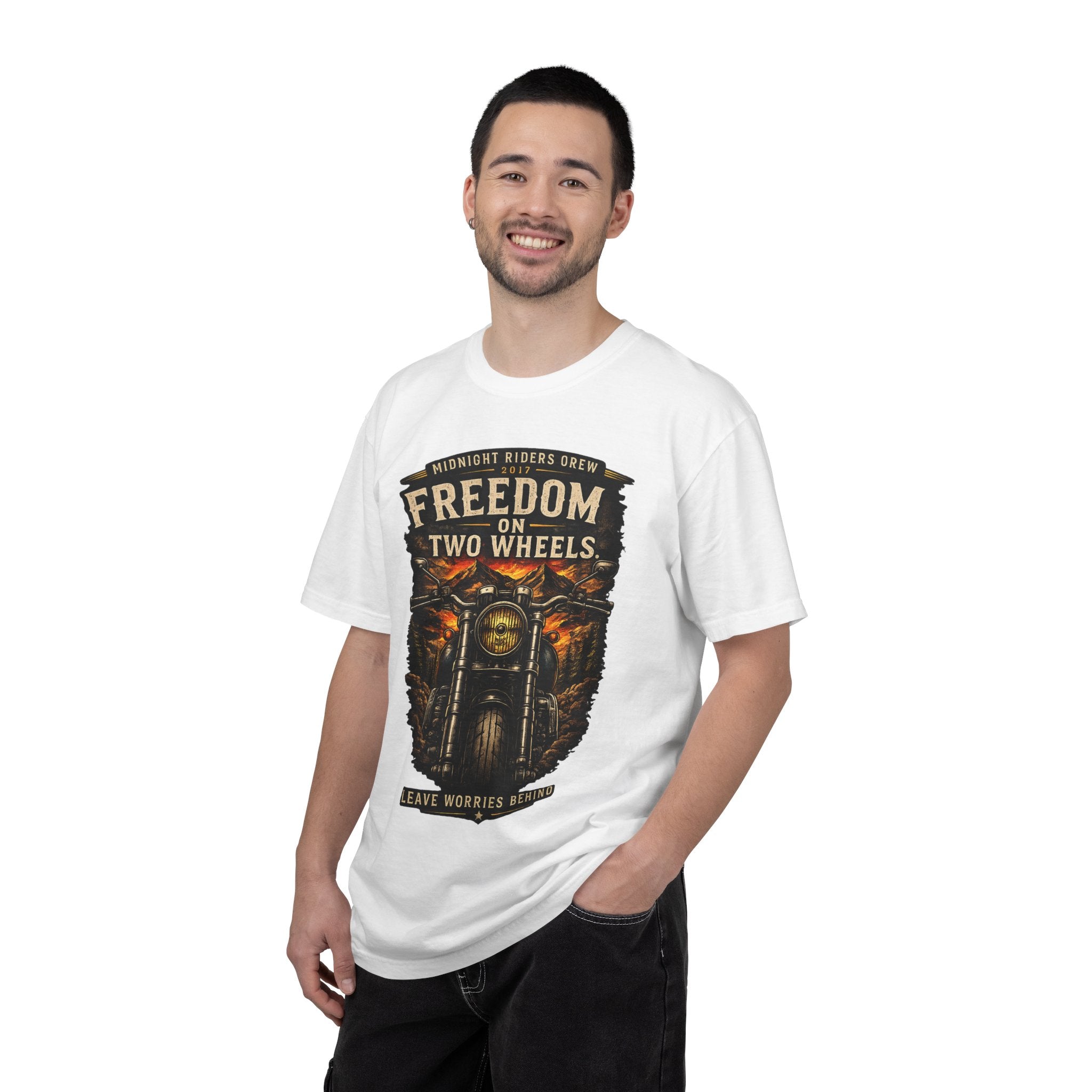 T-Shirt - Freedom on Two Wheels  Leave Worries Behind