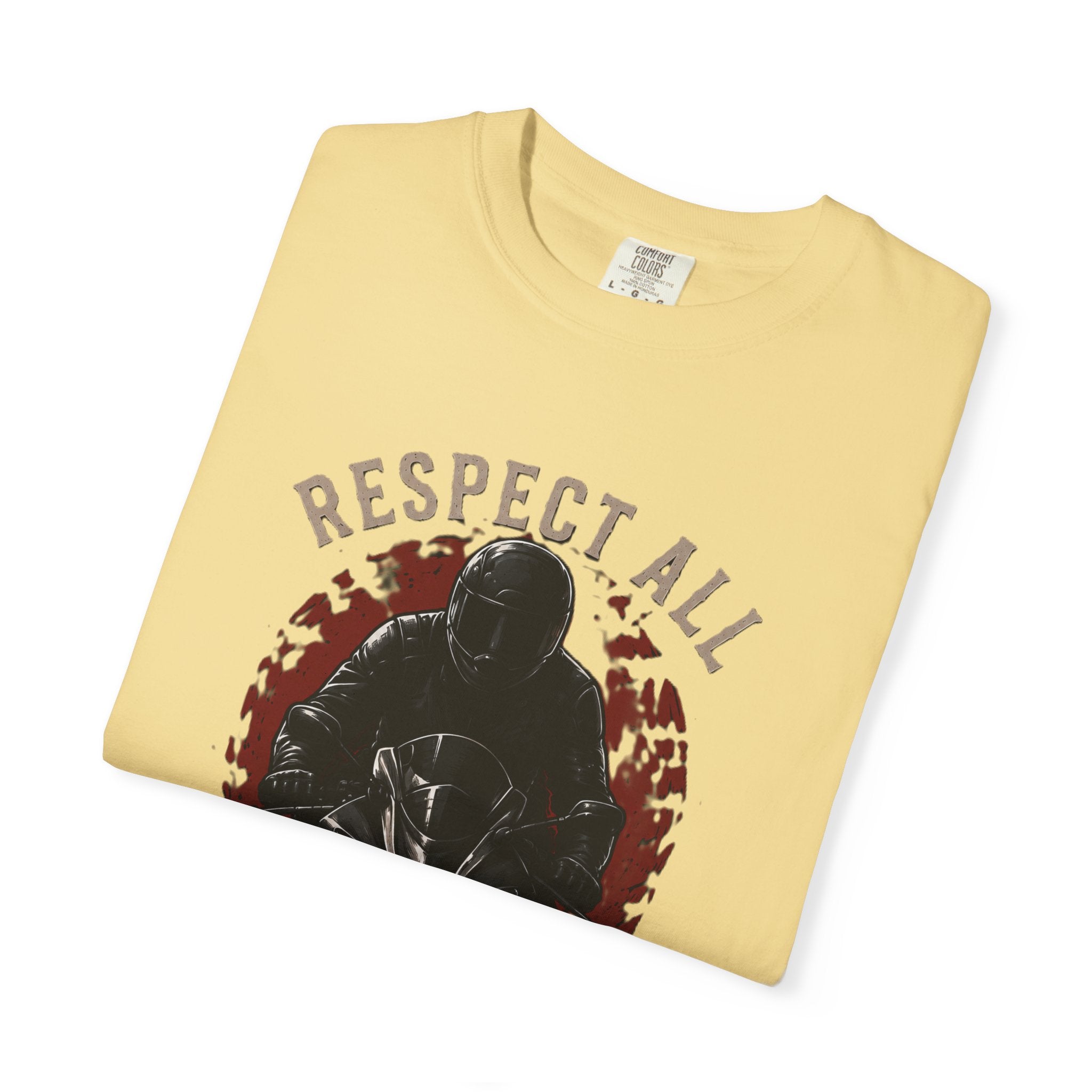 Graphic Motorcycle T-Shirt - Respect All  Fear None Bikershirt Men Woman
