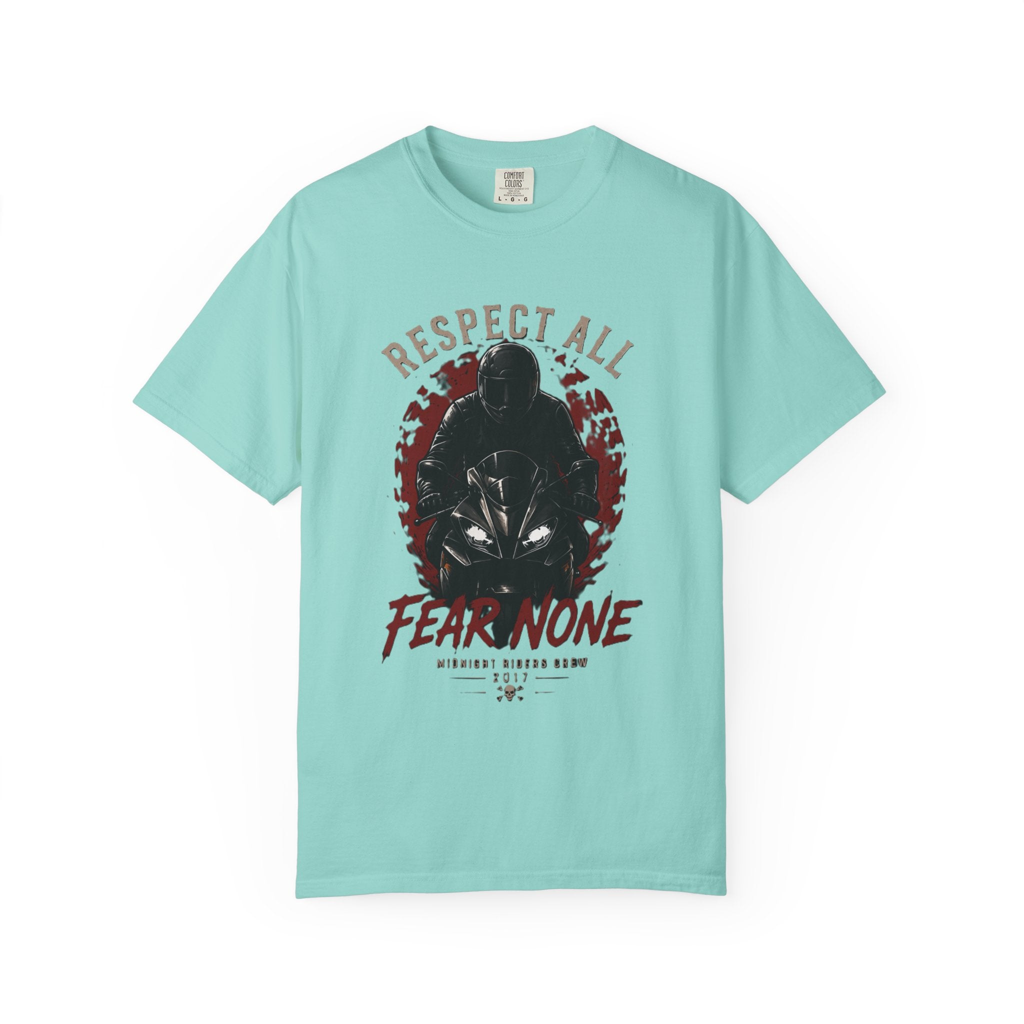 Graphic Motorcycle T-Shirt - Respect All  Fear None Bikershirt Men Woman