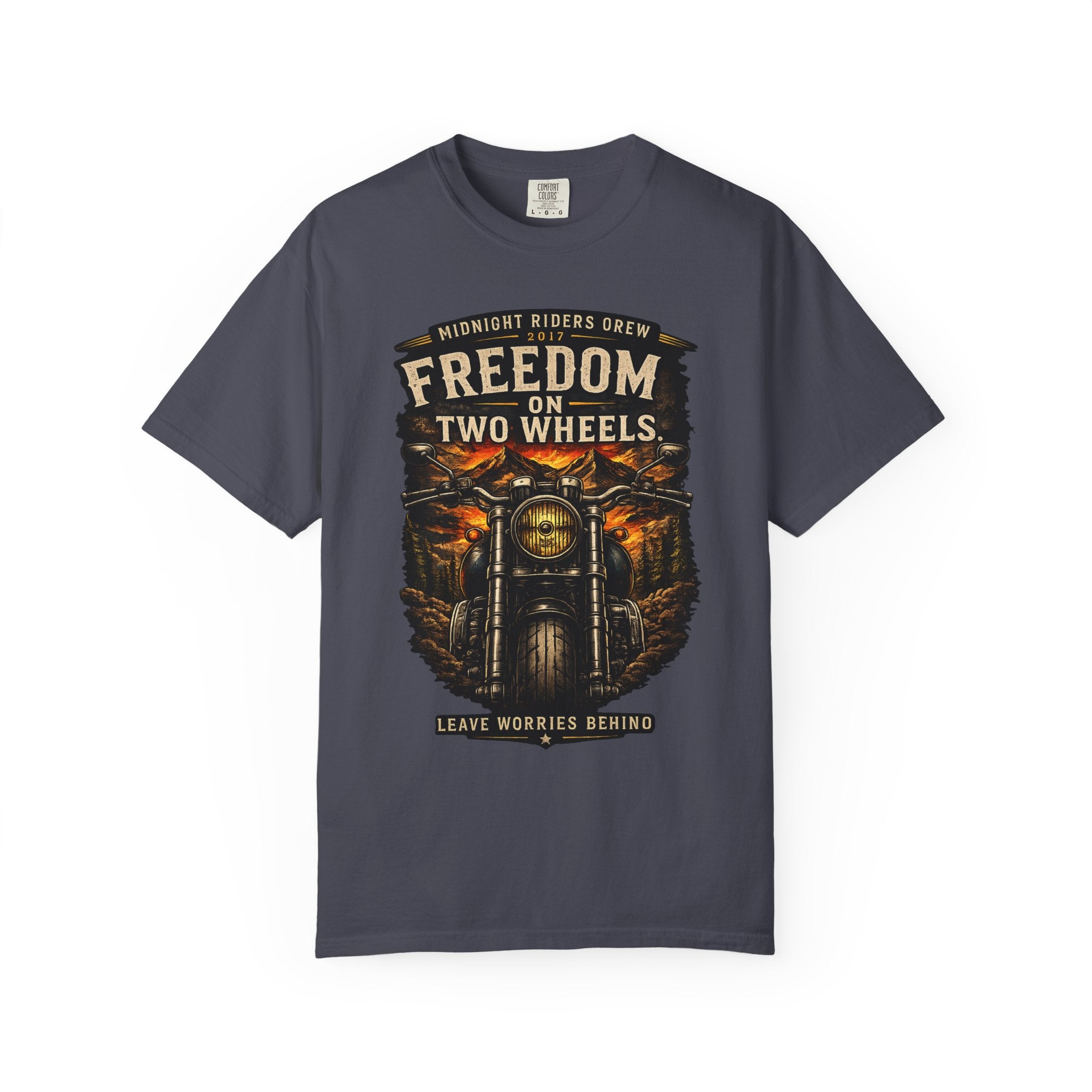 T-Shirt - Freedom on Two Wheels  Leave Worries Behind
