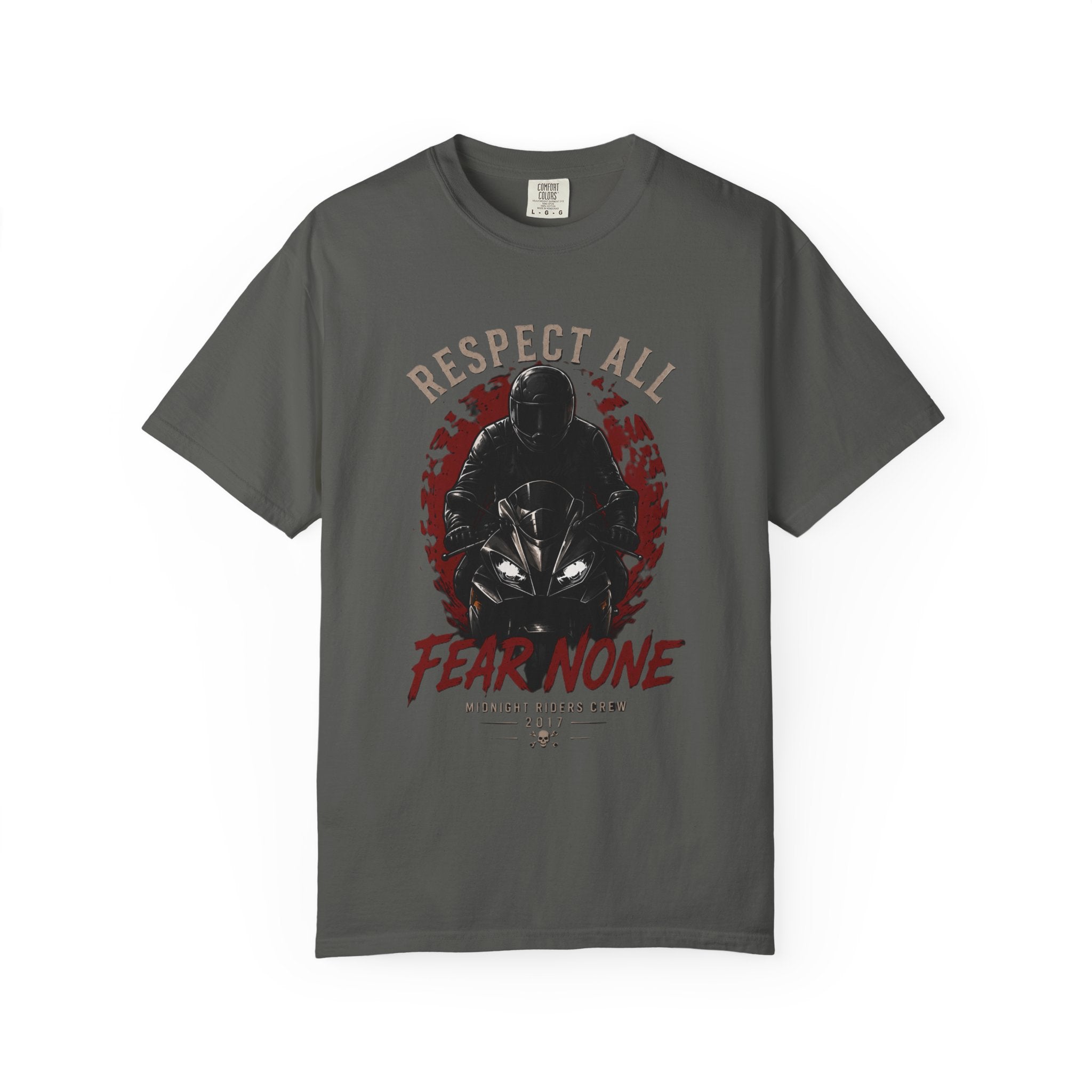 Graphic Motorcycle T-Shirt - Respect All  Fear None Bikershirt Men Woman