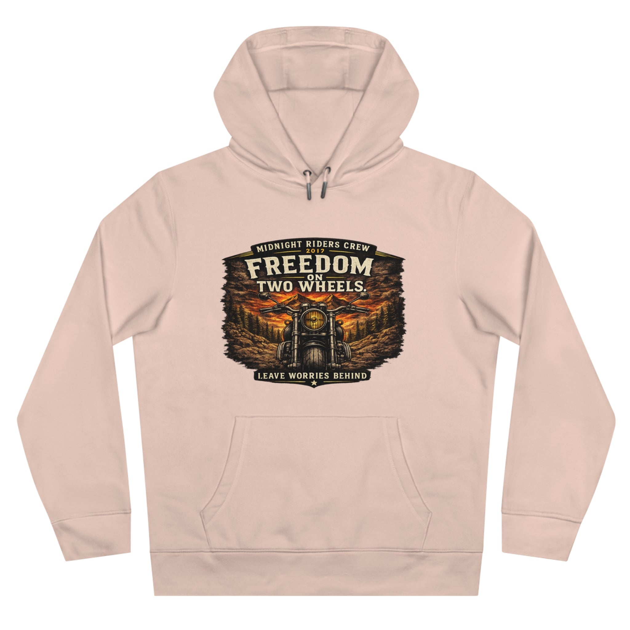 Hoodie - Freedom On Two Wheels - Motorcycle Biker Sweatshirt Man Woman
