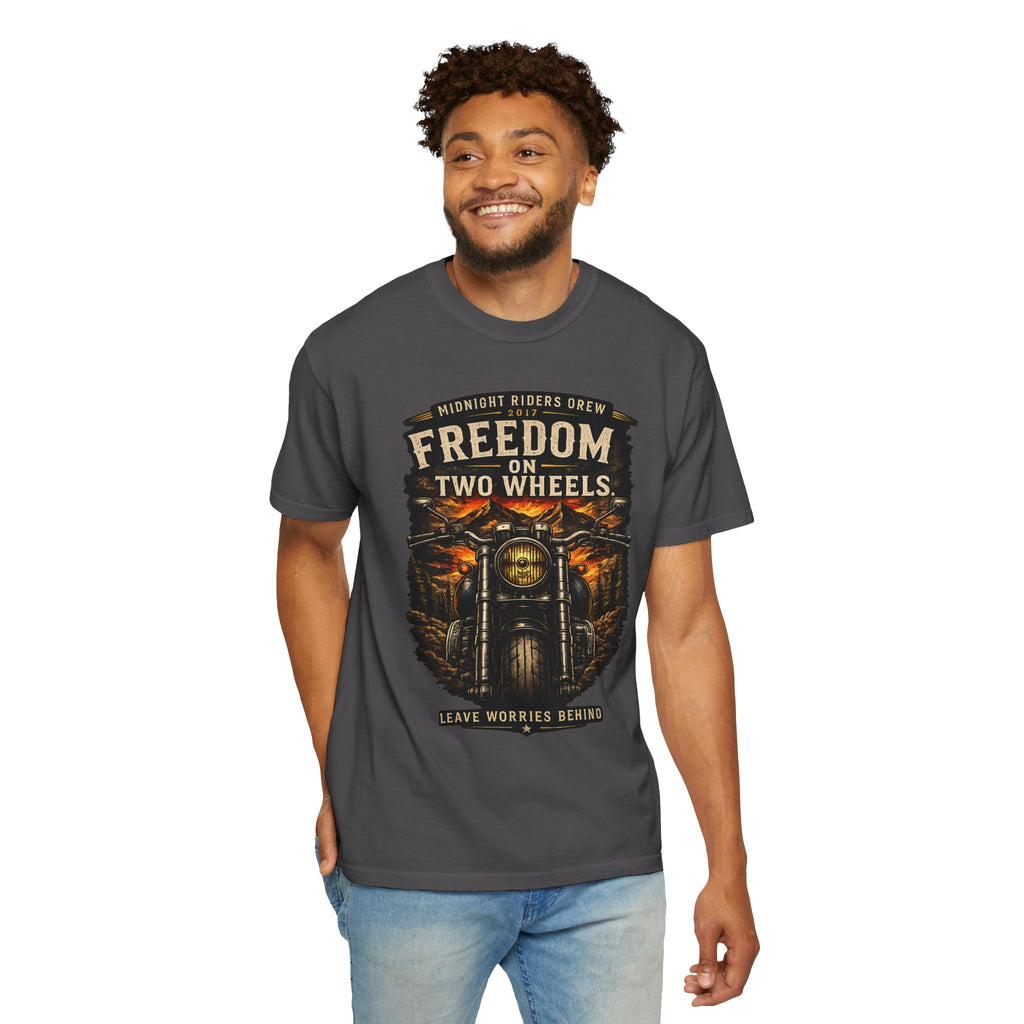 T-Shirt - Freedom on Two Wheels  Leave Worries Behind