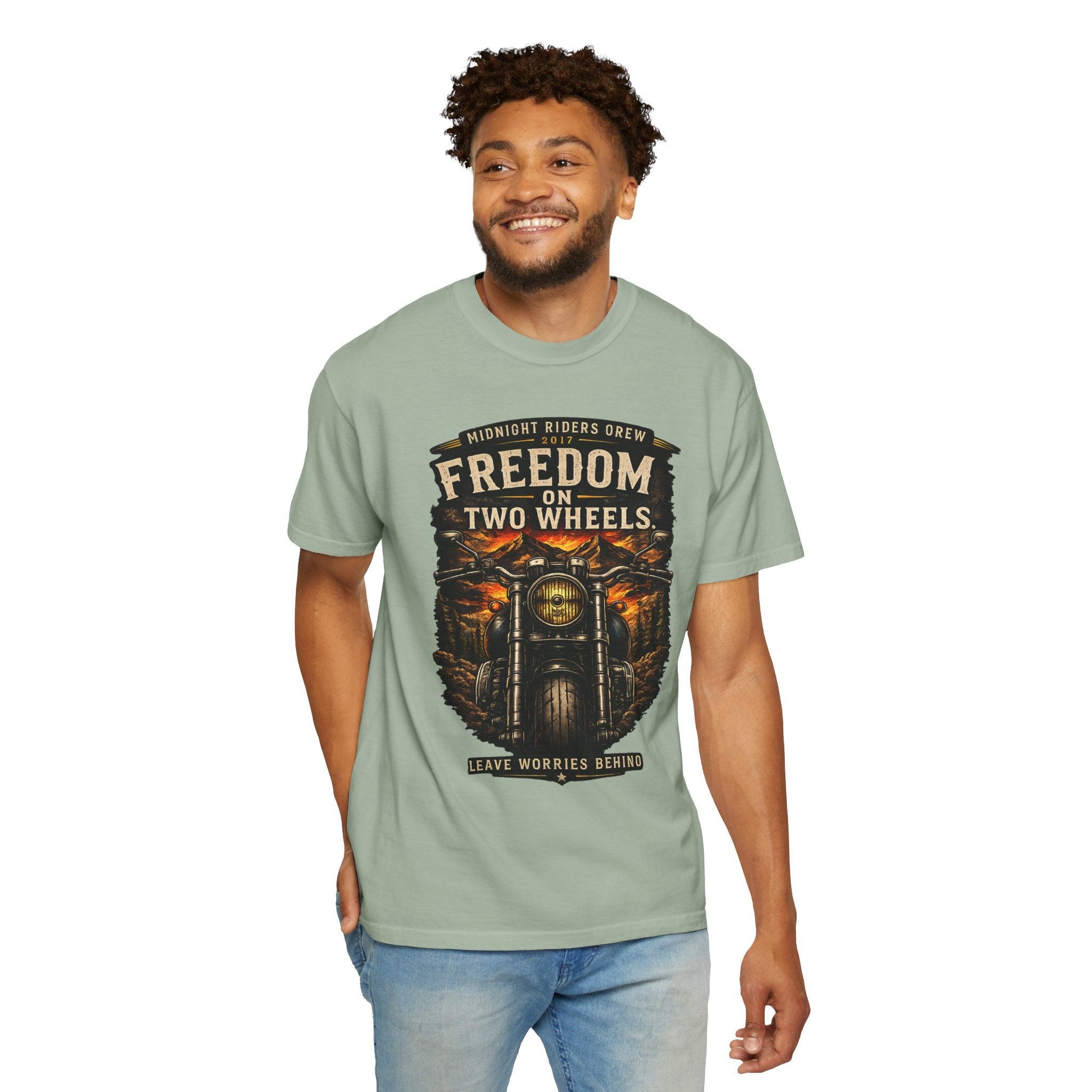 T-Shirt - Freedom on Two Wheels  Leave Worries Behind