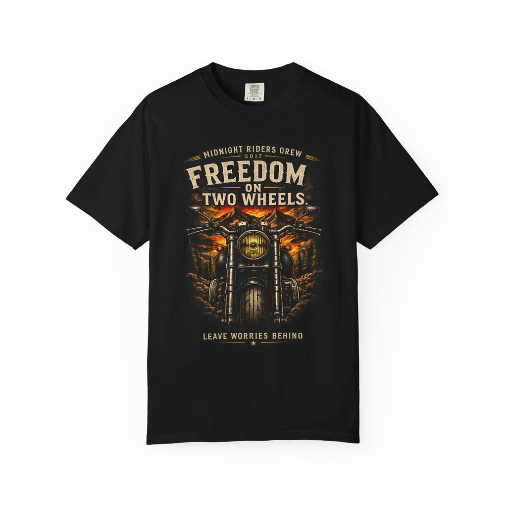 T-Shirt - Freedom on Two Wheels  Leave Worries Behind
