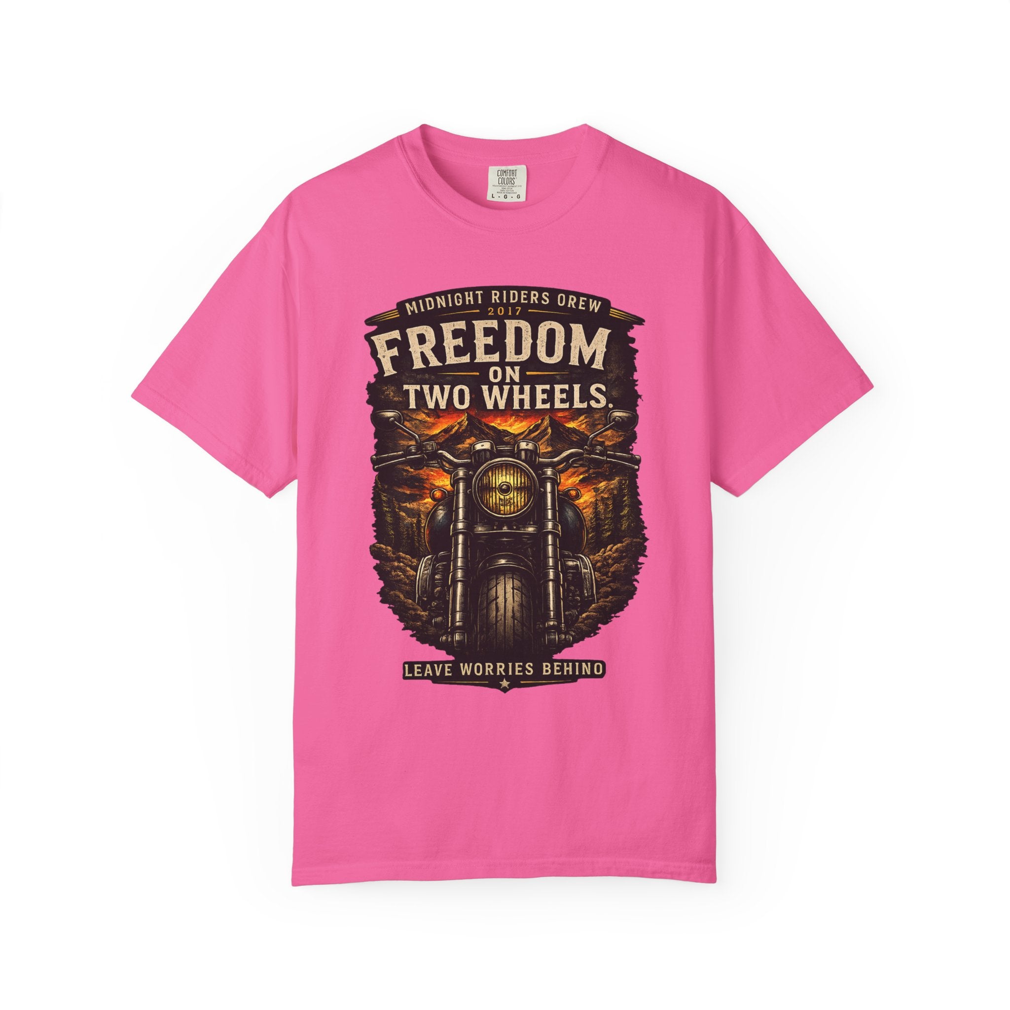 T-Shirt - Freedom on Two Wheels  Leave Worries Behind