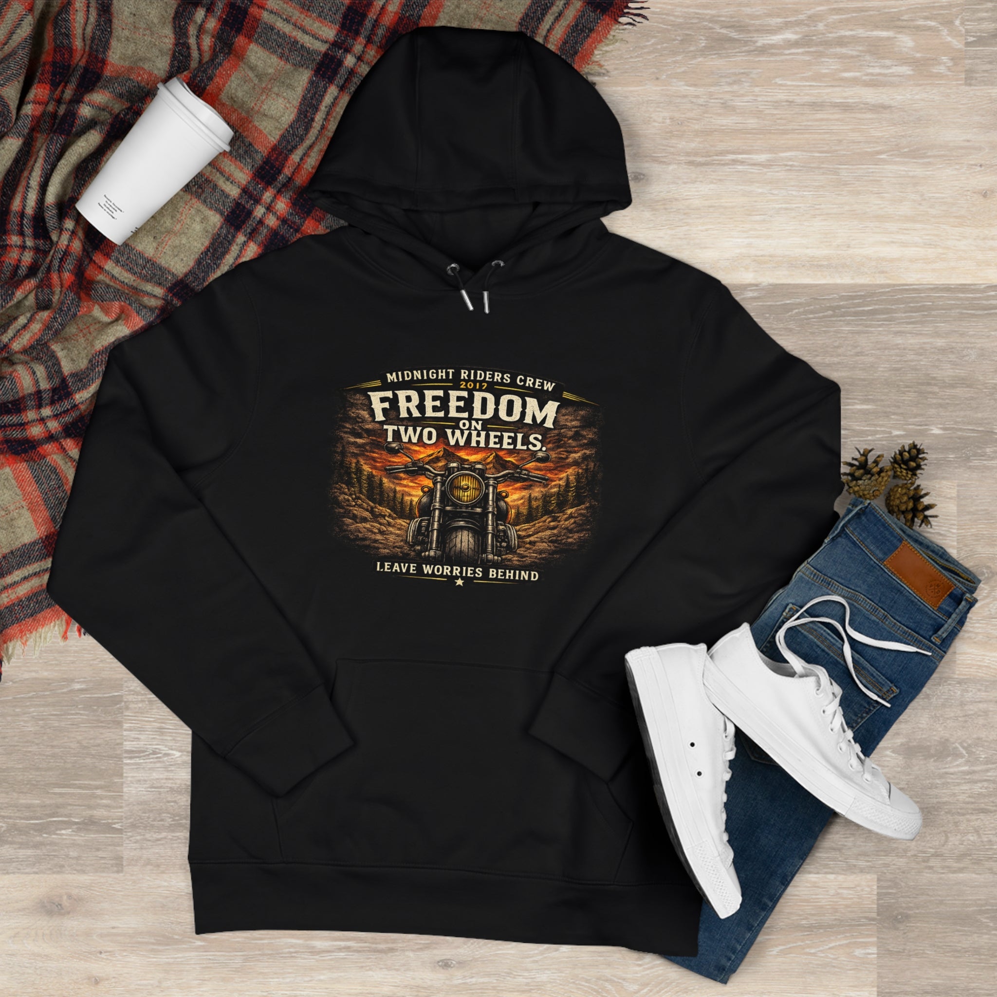 Personalisierter Hoodie - Two Wheels  One Soul