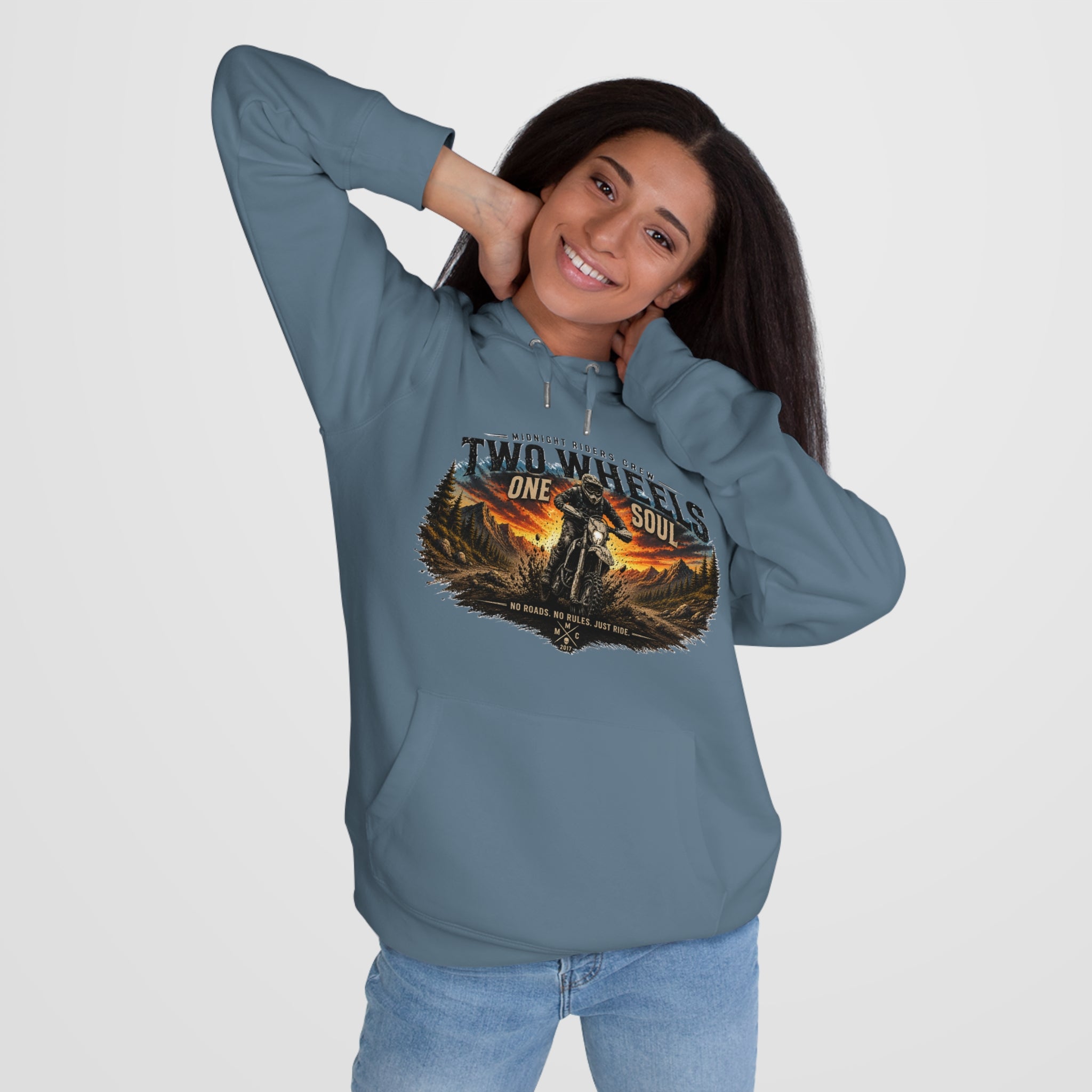 Personalisierter Hoodie - Two Wheels, One Soul