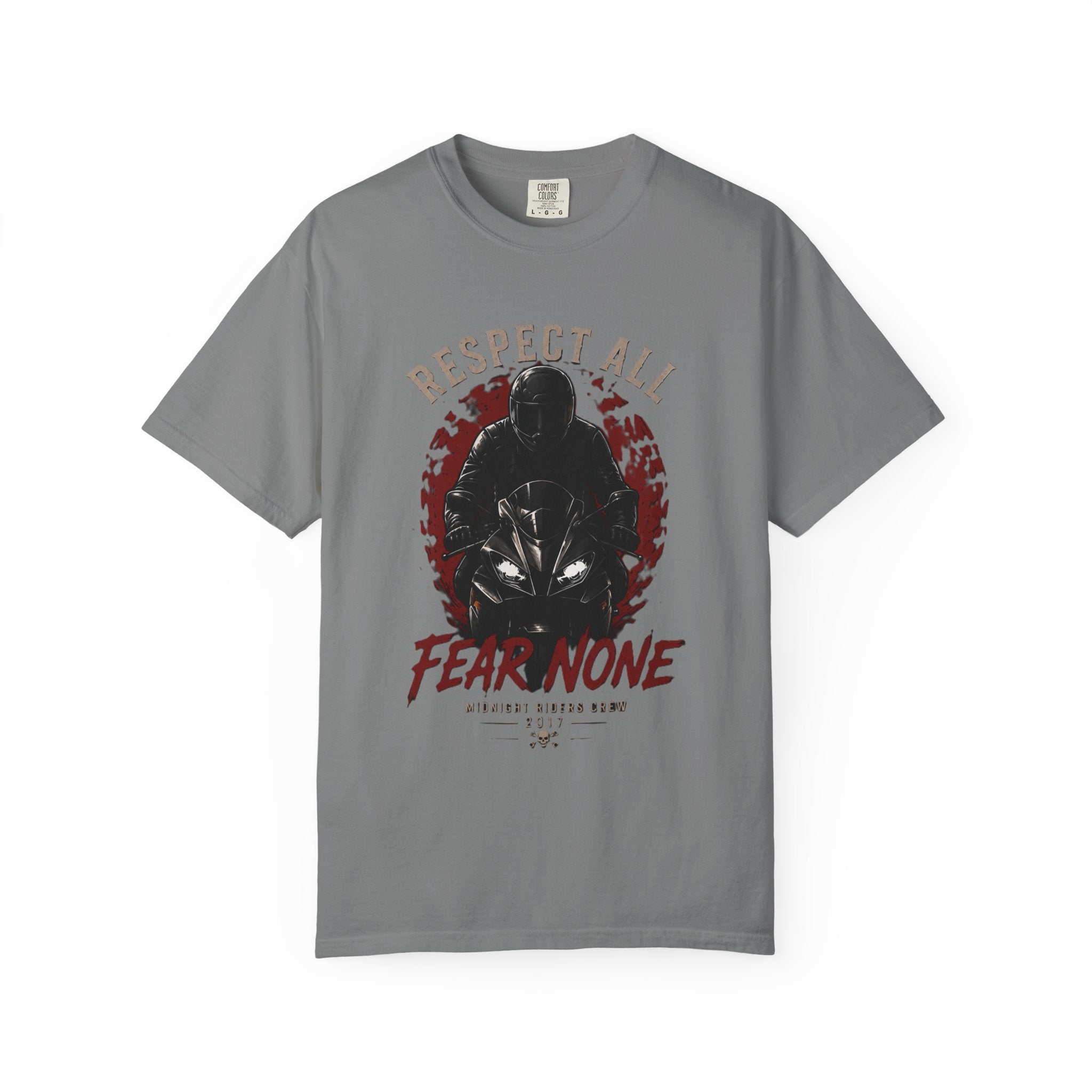 Graphic Motorcycle T-Shirt - Respect All  Fear None Bikershirt Men Woman
