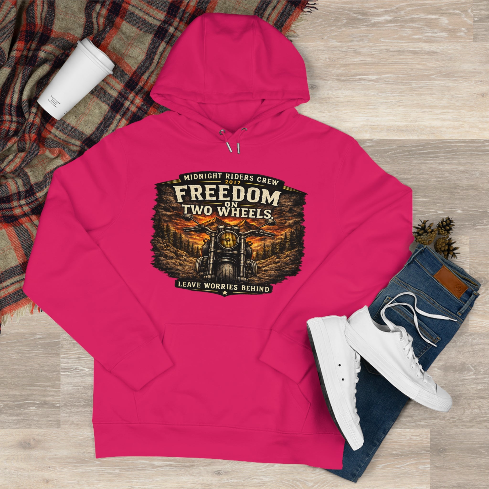 Personalisierter Hoodie - Two Wheels  One Soul