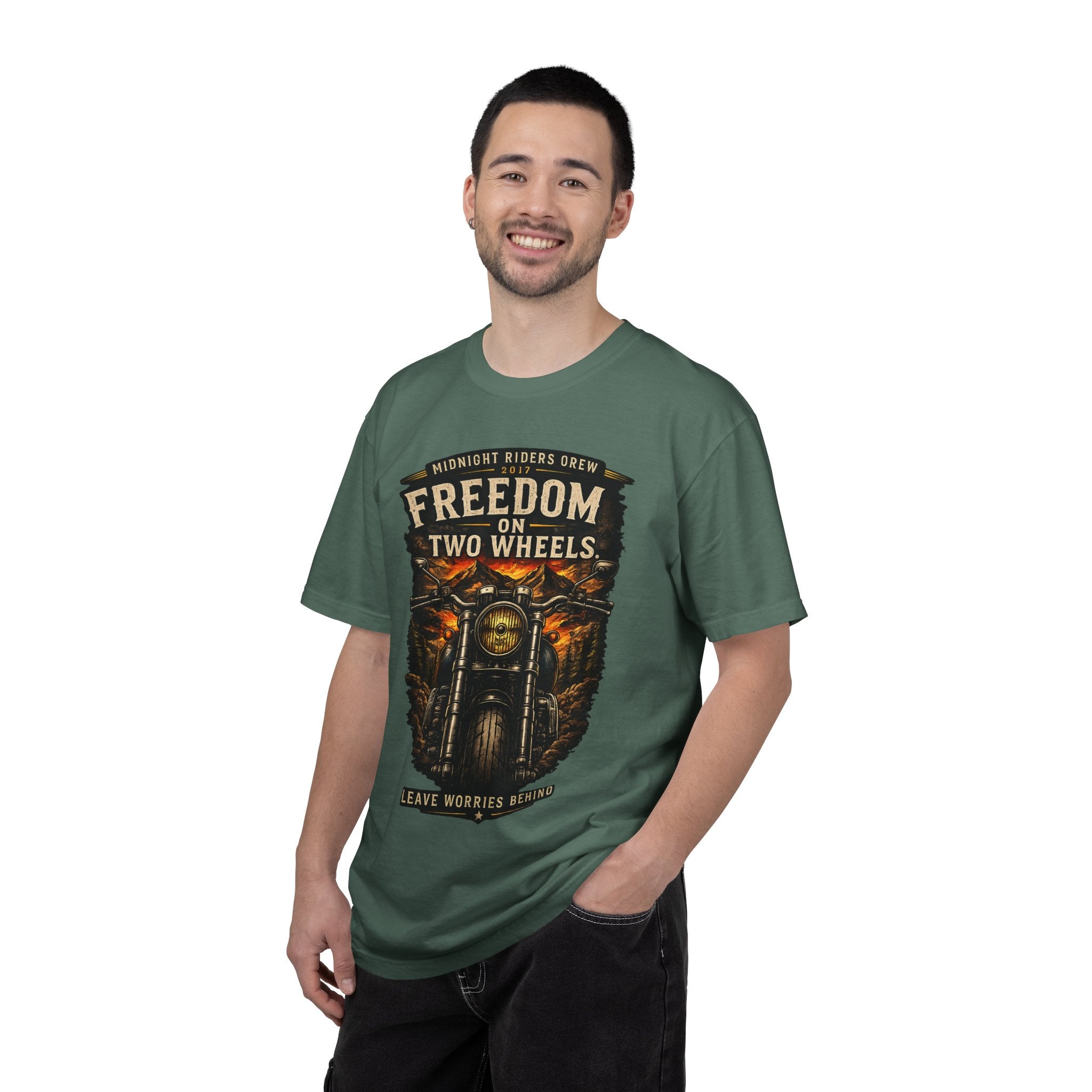 T-Shirt - Freedom on Two Wheels  Leave Worries Behind