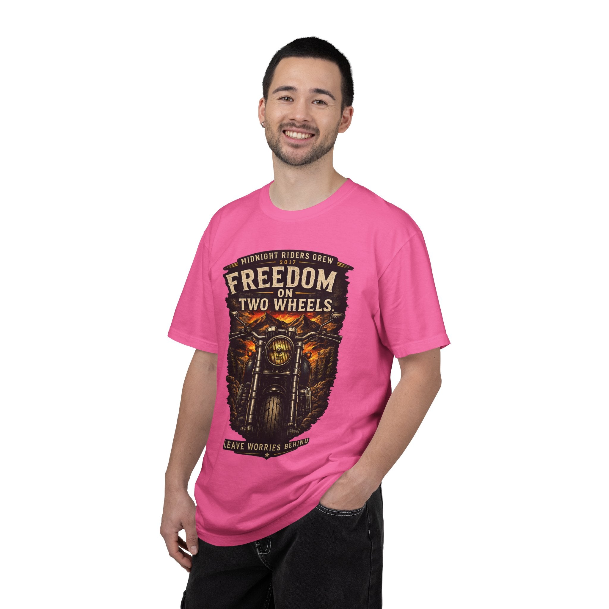 T-Shirt - Freedom on Two Wheels  Leave Worries Behind