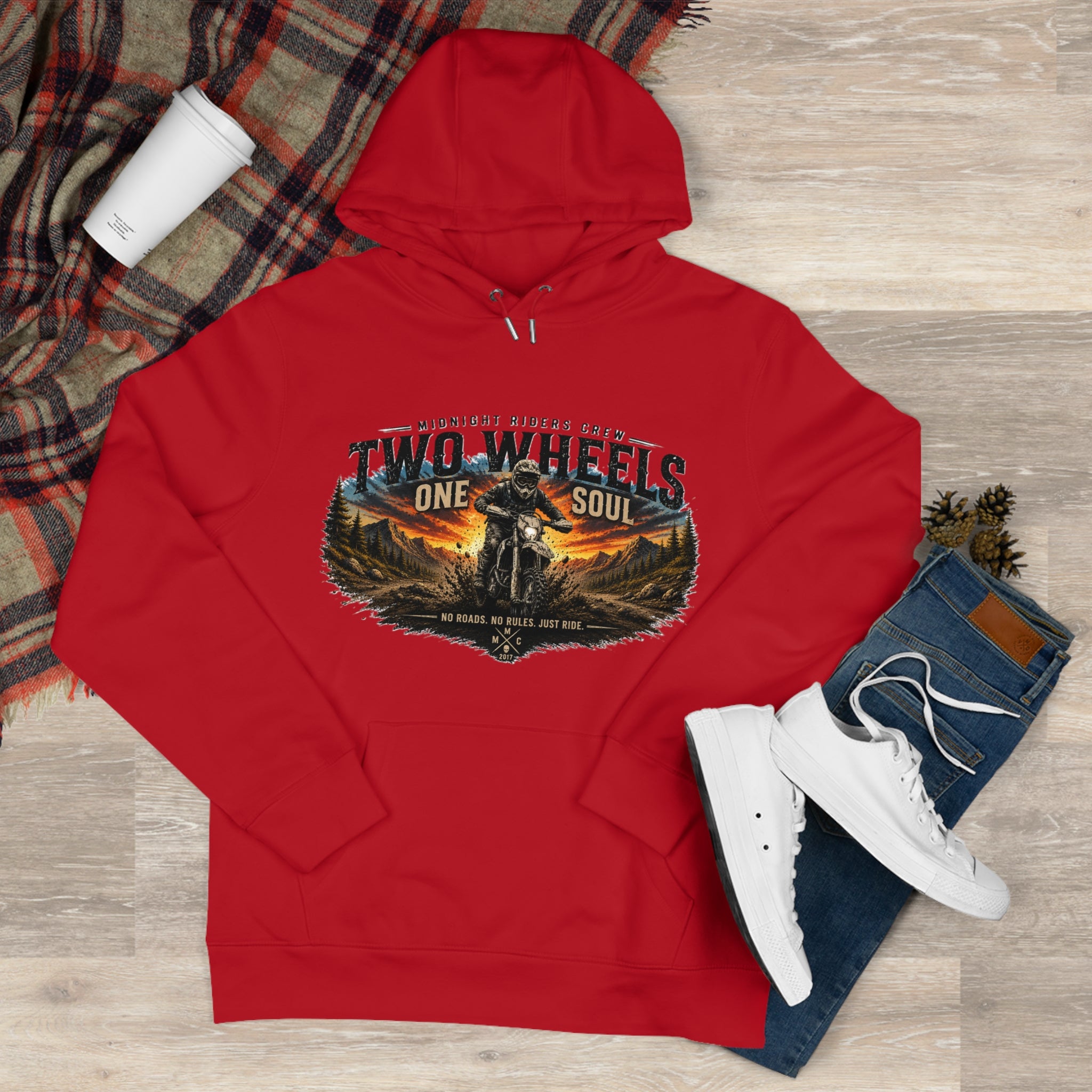 Hoodie - Two Wheels  One Soul