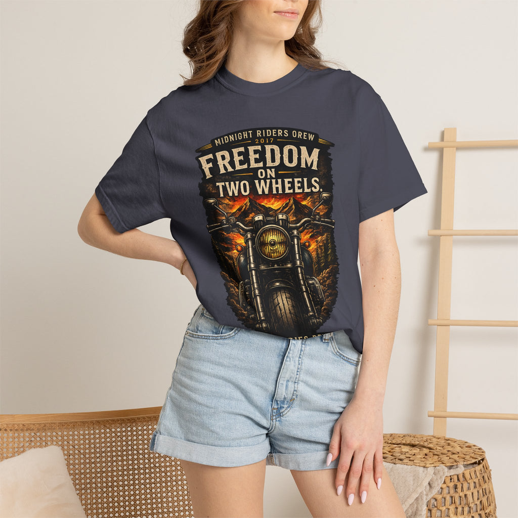 T-Shirt - Freedom on Two Wheels  Leave Worries Behind