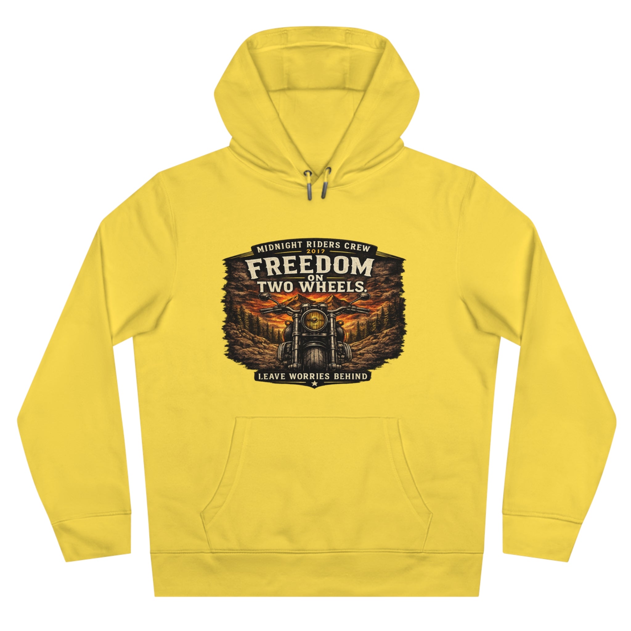 Hoodie - Freedom On Two Wheels - Motorcycle Biker Sweatshirt Man Woman