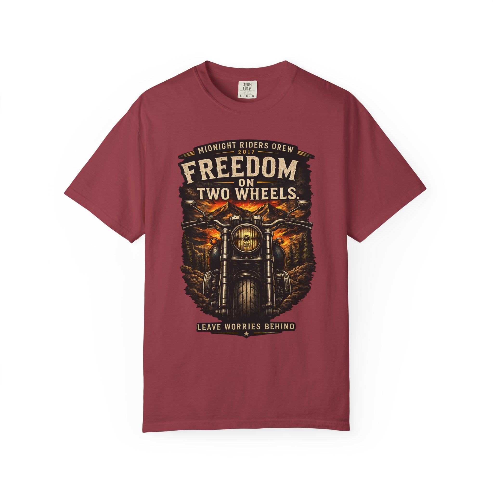 T-Shirt - Freedom on Two Wheels  Leave Worries Behind