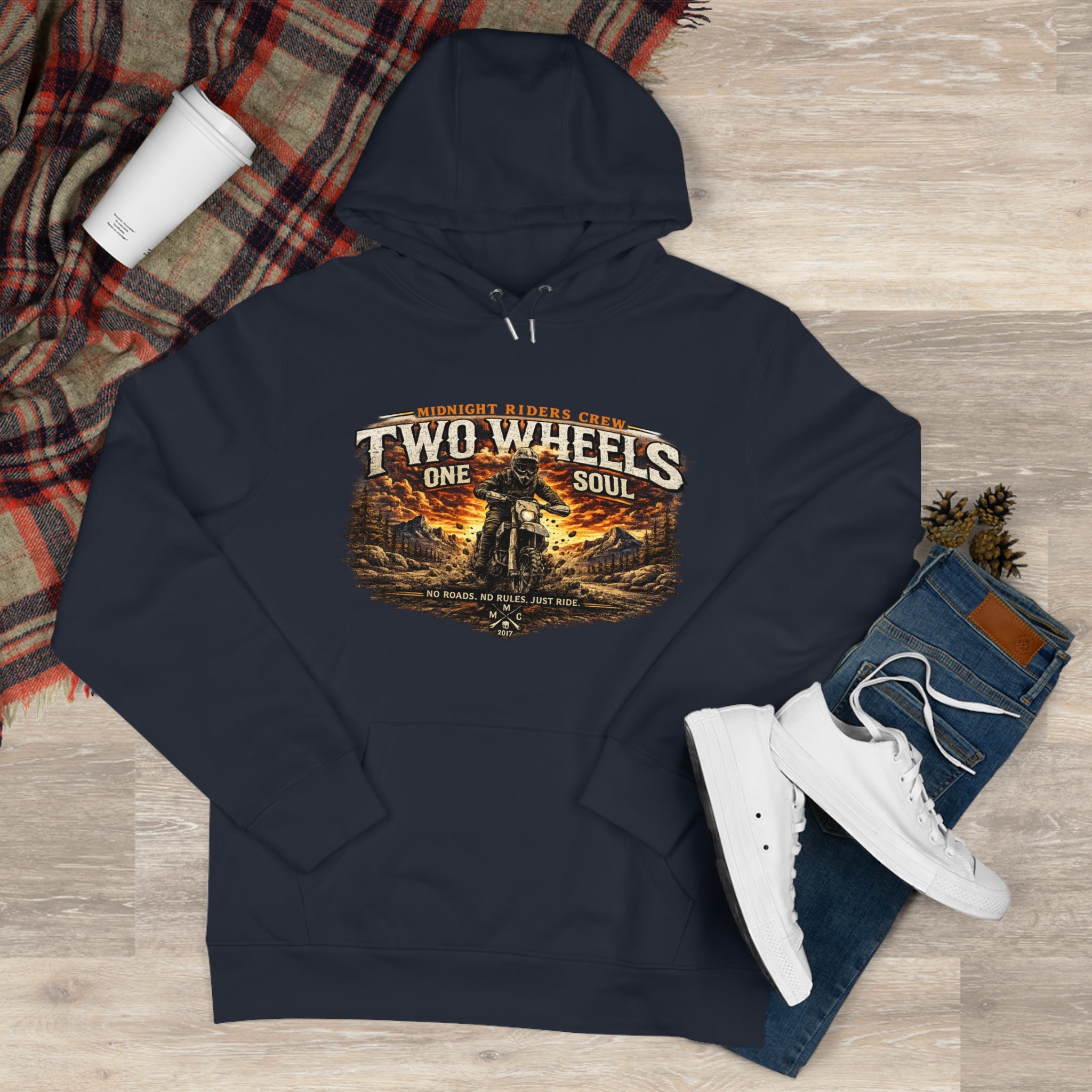 Hoodie - Two Wheels  One Soul