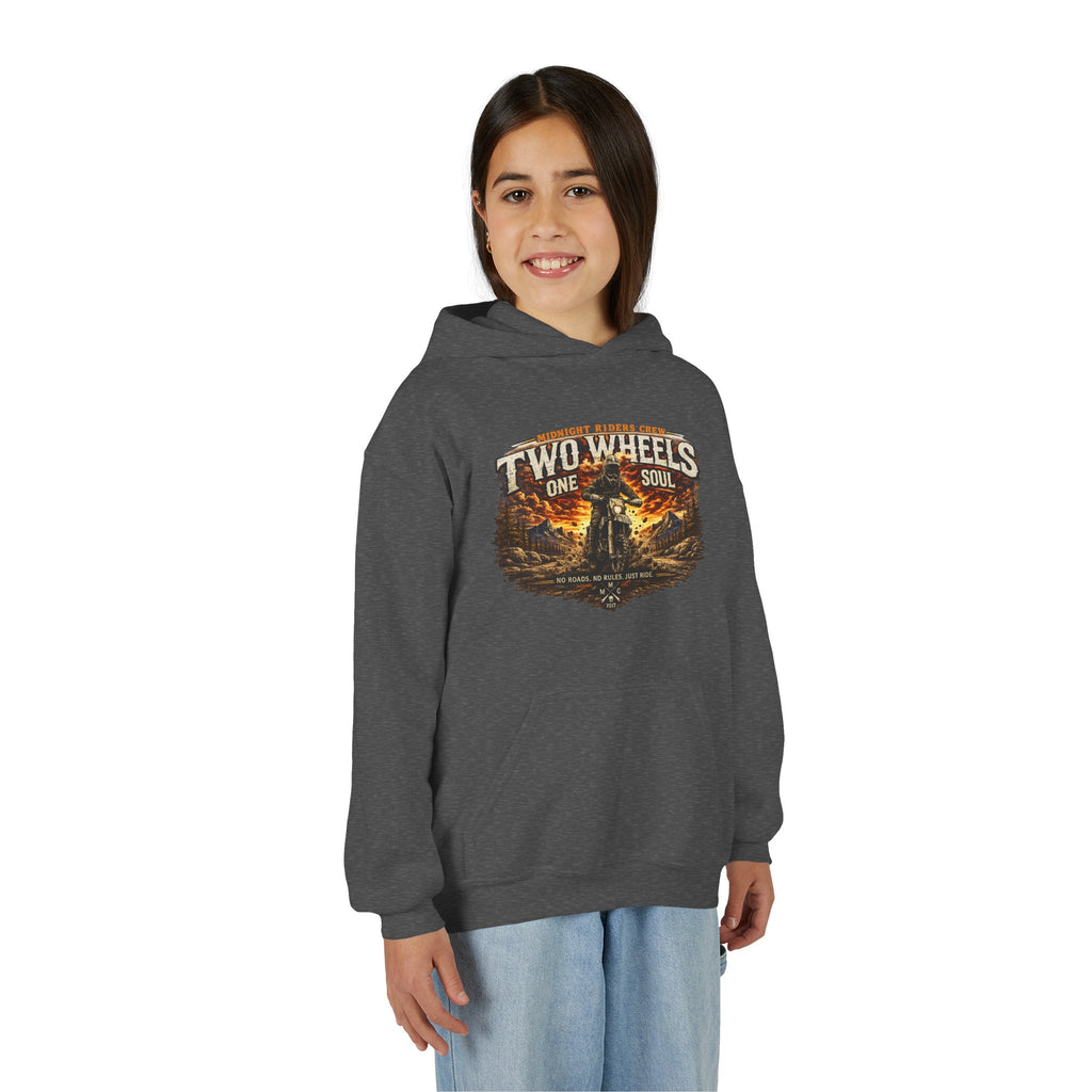 Personalisierter Kinder Hoodie - Two Wheels One Soul