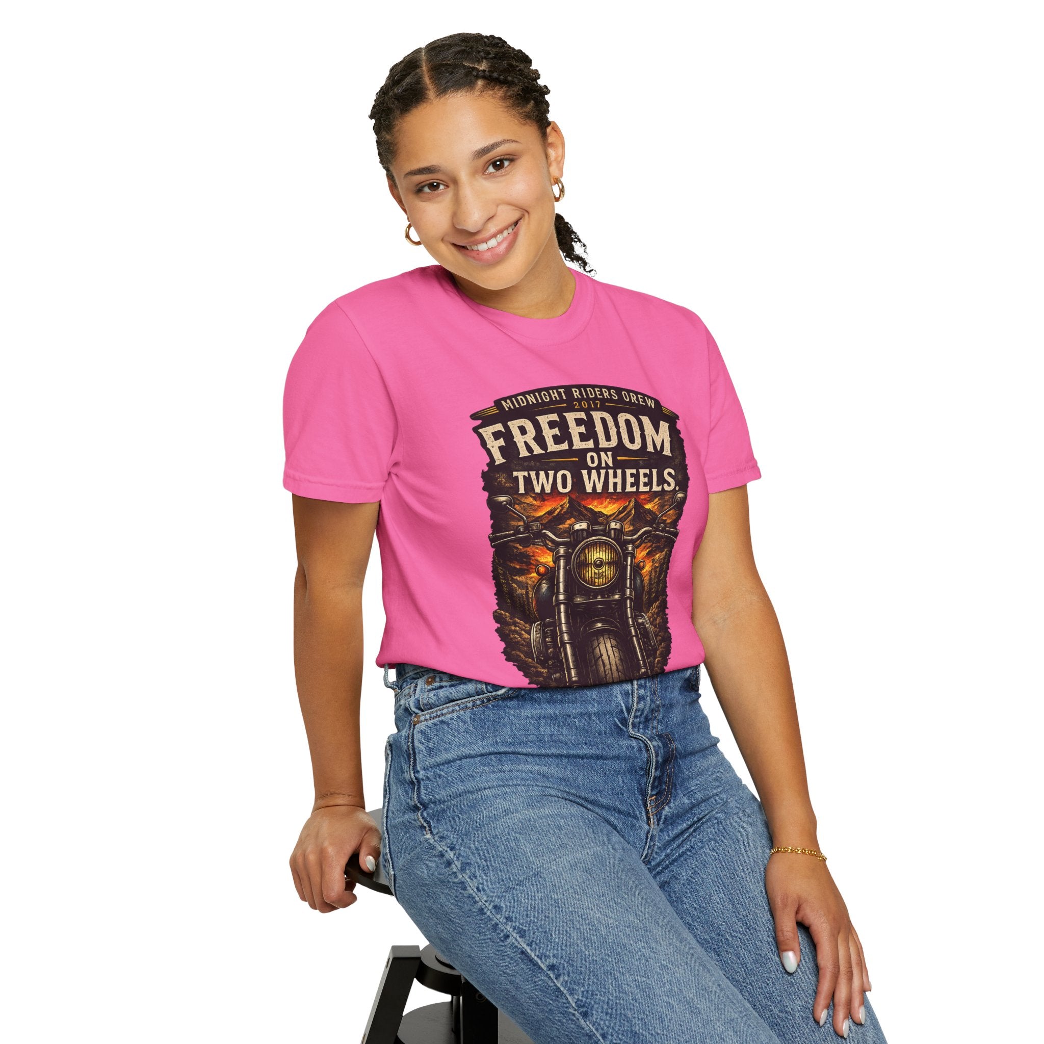 T-Shirt - Freedom on Two Wheels  Leave Worries Behind
