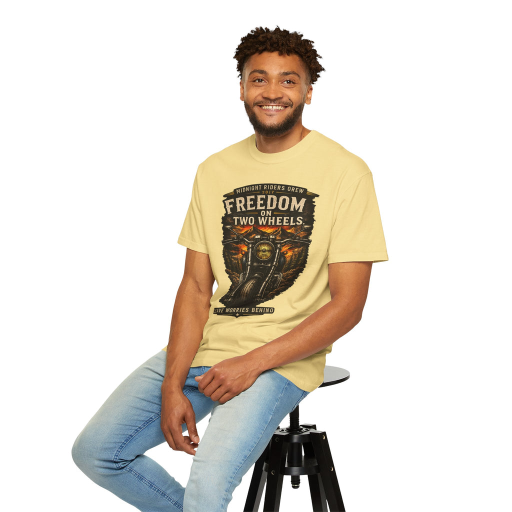 T-Shirt - Freedom on Two Wheels  Leave Worries Behind