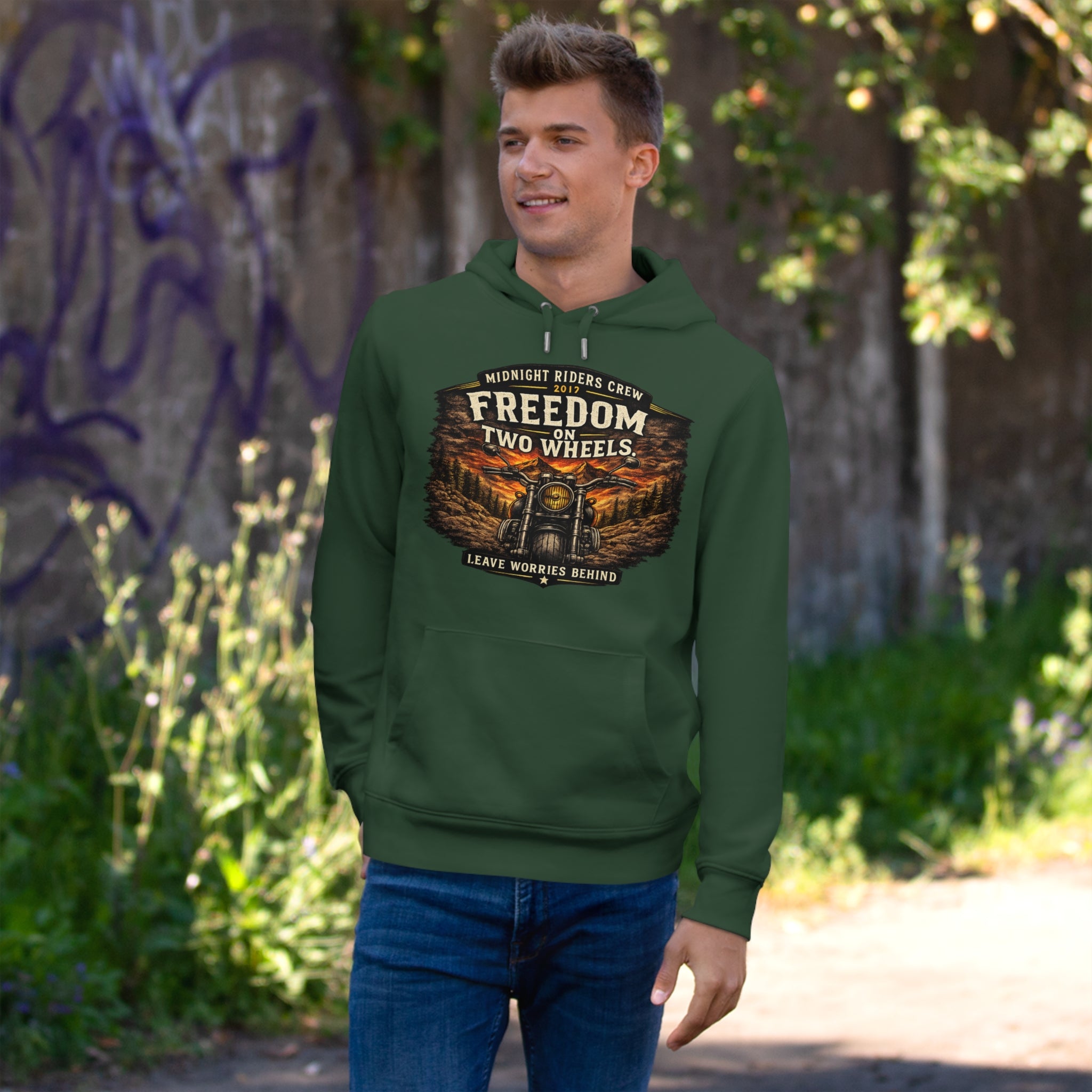 Personalisierter Hoodie - Two Wheels  One Soul