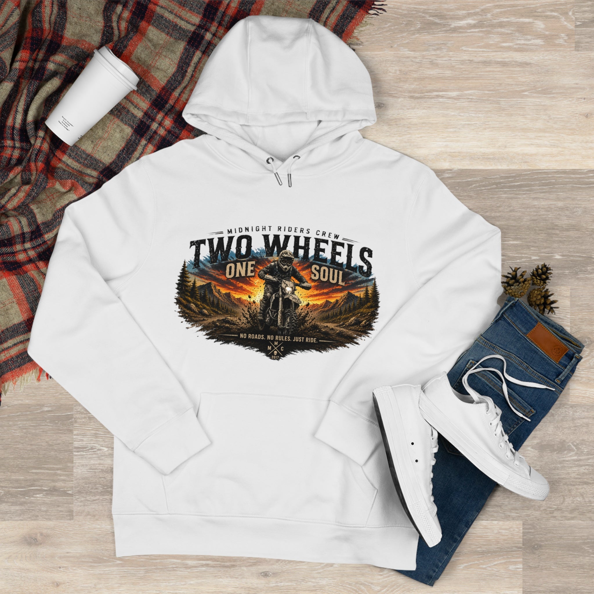 Hoodie - Two Wheels  One Soul