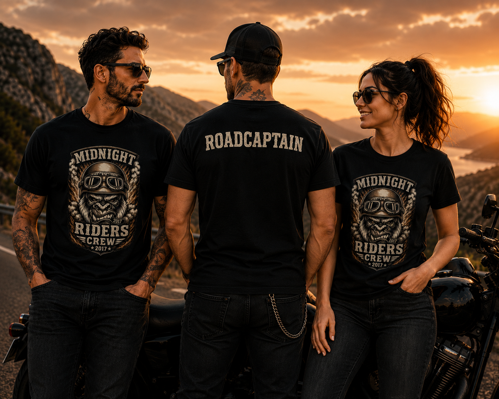 Personalisiertes T-Shirt - Midnight Riders Crew 2017