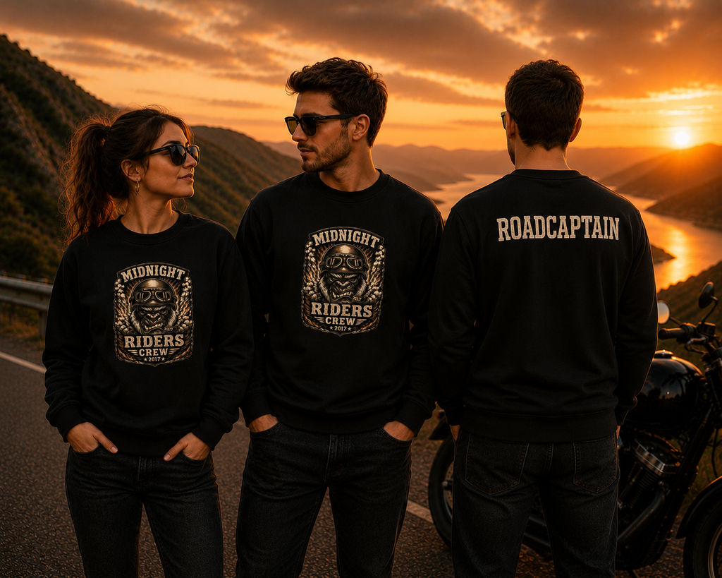 Personalisiertes Sweatshirt - Midnight Riders Crew 2017