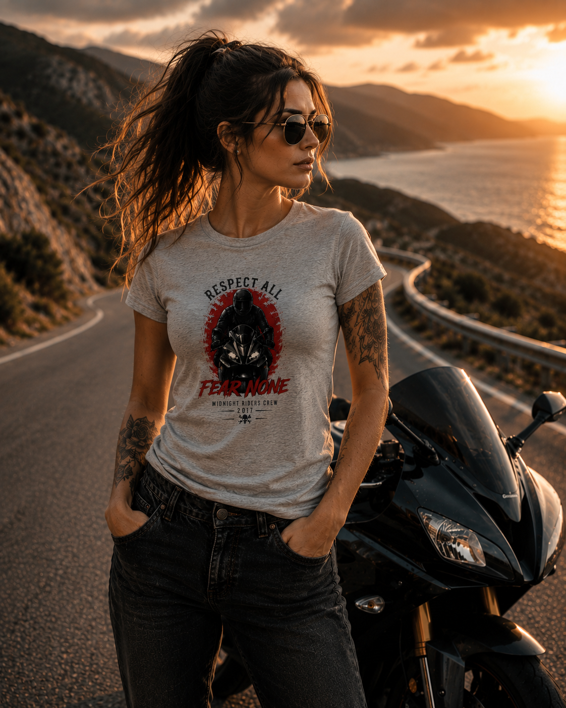 Damen T-Shirt - Respect All Fear None