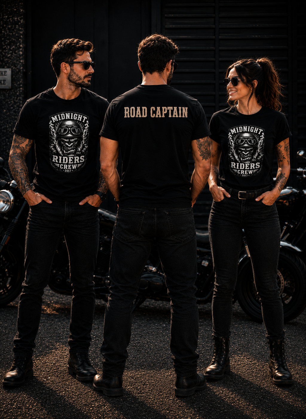 Personalisiertes T-Shirt - Midnight Riders Crew 2017